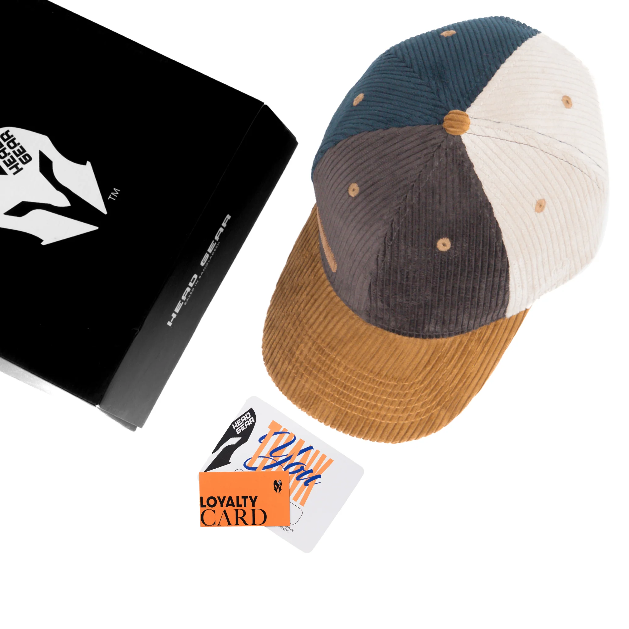 HEAD GEAR FOUR FIESTA CORD CAP - COFFEE - Image 2