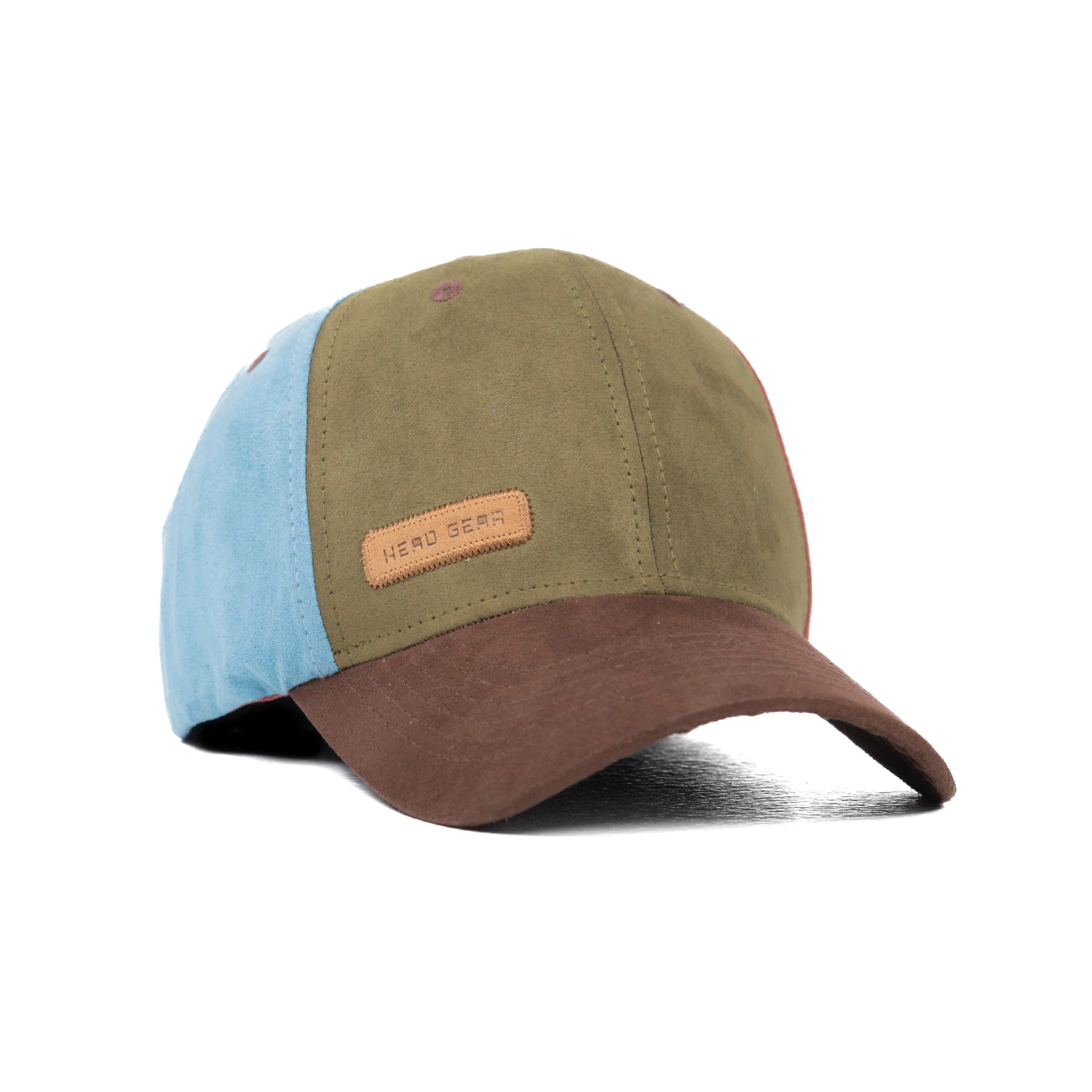 HEAD GEAR FOUR FIESTA SUEDE CAP - OLIVE - Image 5