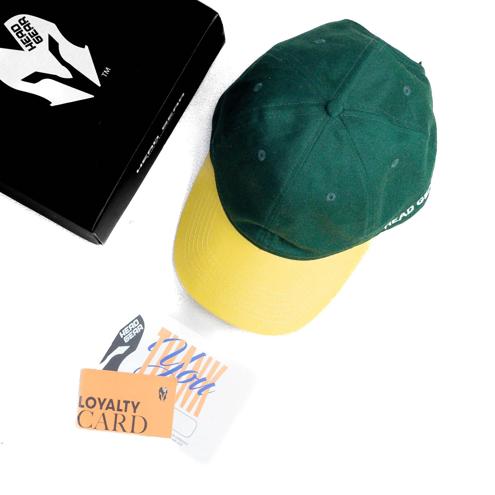 HEAD GEAR GREEN YELLOW DUAL TONE CAP - Image 2