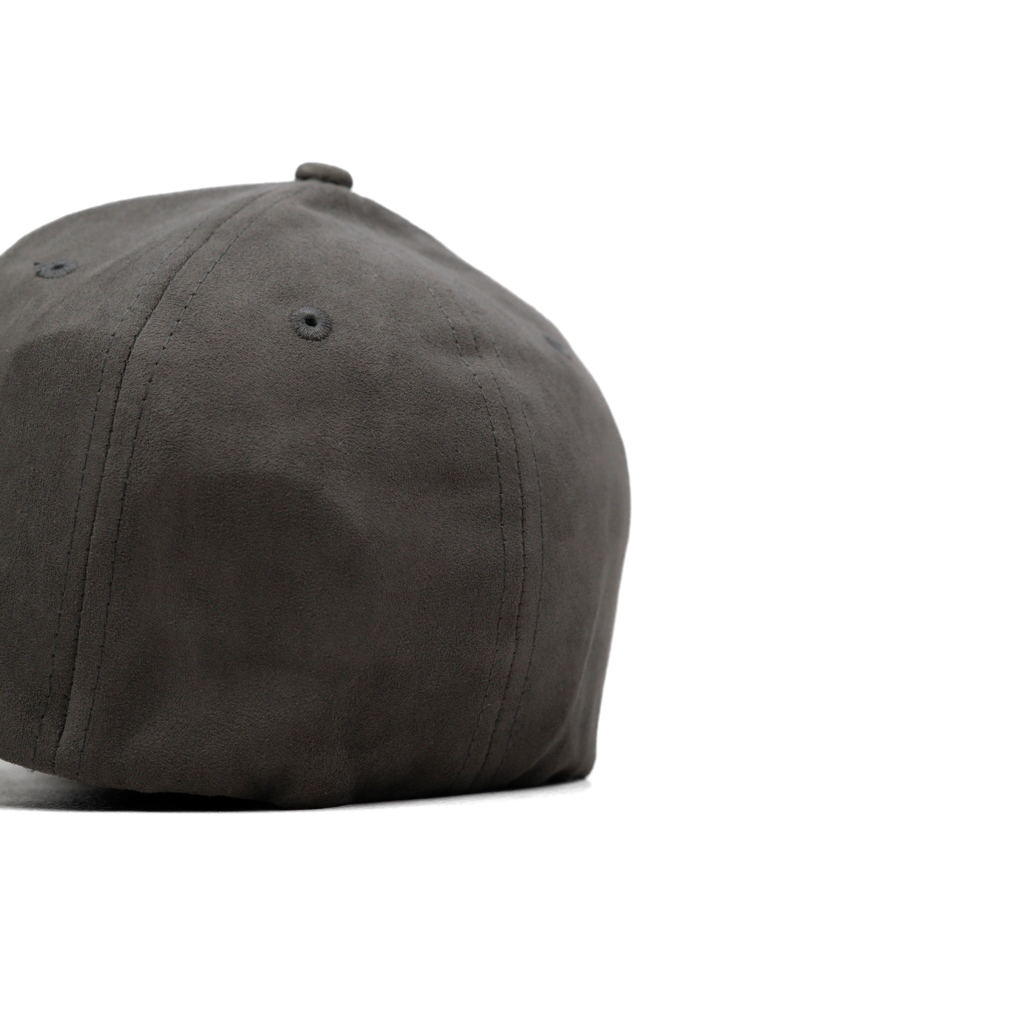 HEAD GEAR GREY STRUCTURED LEATHER PATCH FITTED CAP - Image 11
