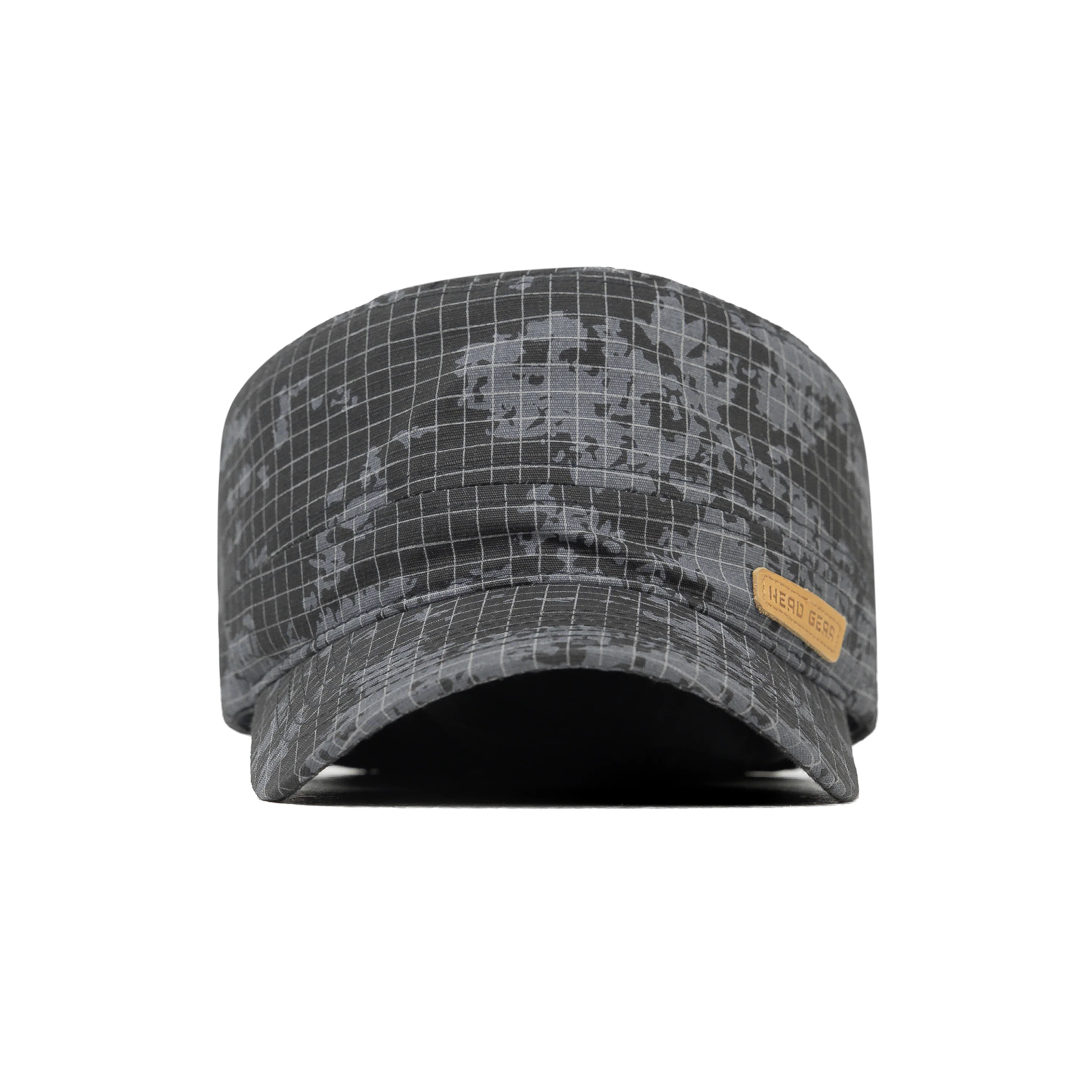 HEAD GEAR GREY WITH LEATHER PATCH CAPTAIN'S CAP - Image 4