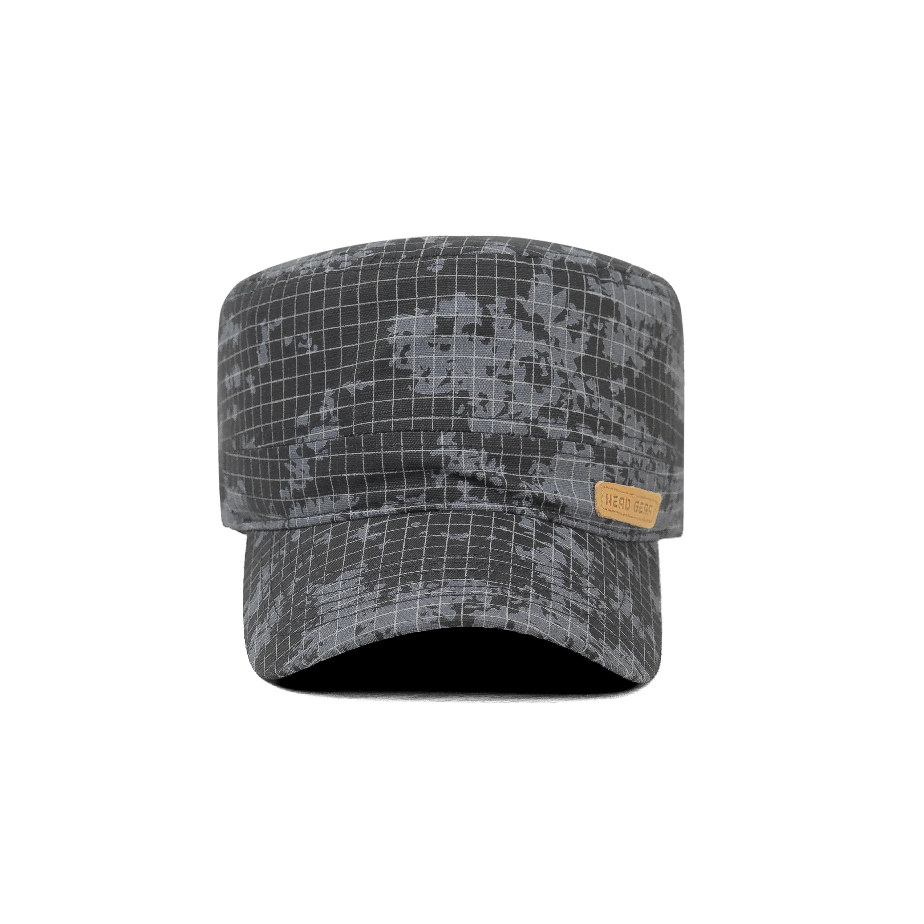 HEAD GEAR GREY WITH LEATHER PATCH CAPTAIN'S CAP - Image 6