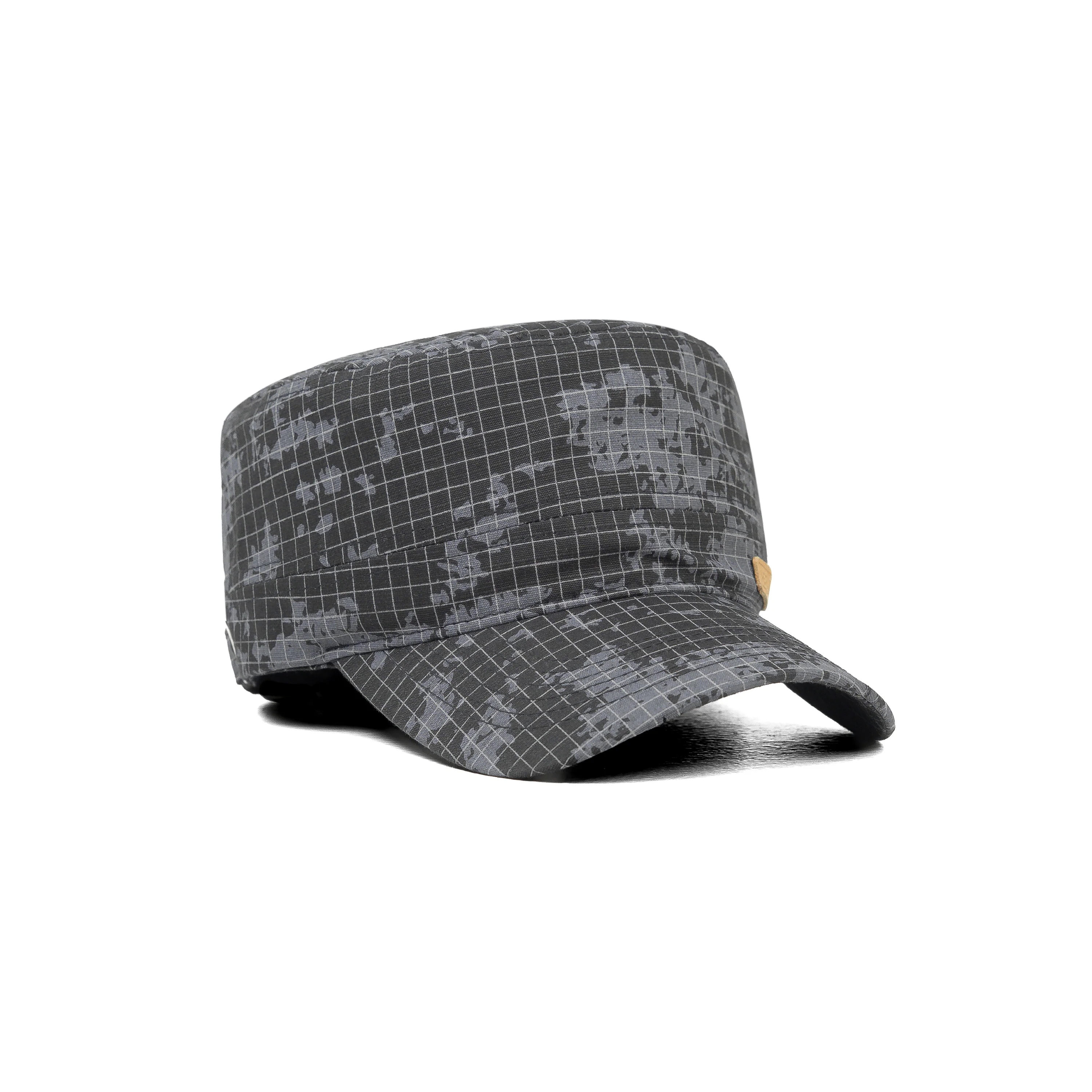 HEAD GEAR GREY WITH LEATHER PATCH CAPTAIN'S CAP - Image 7