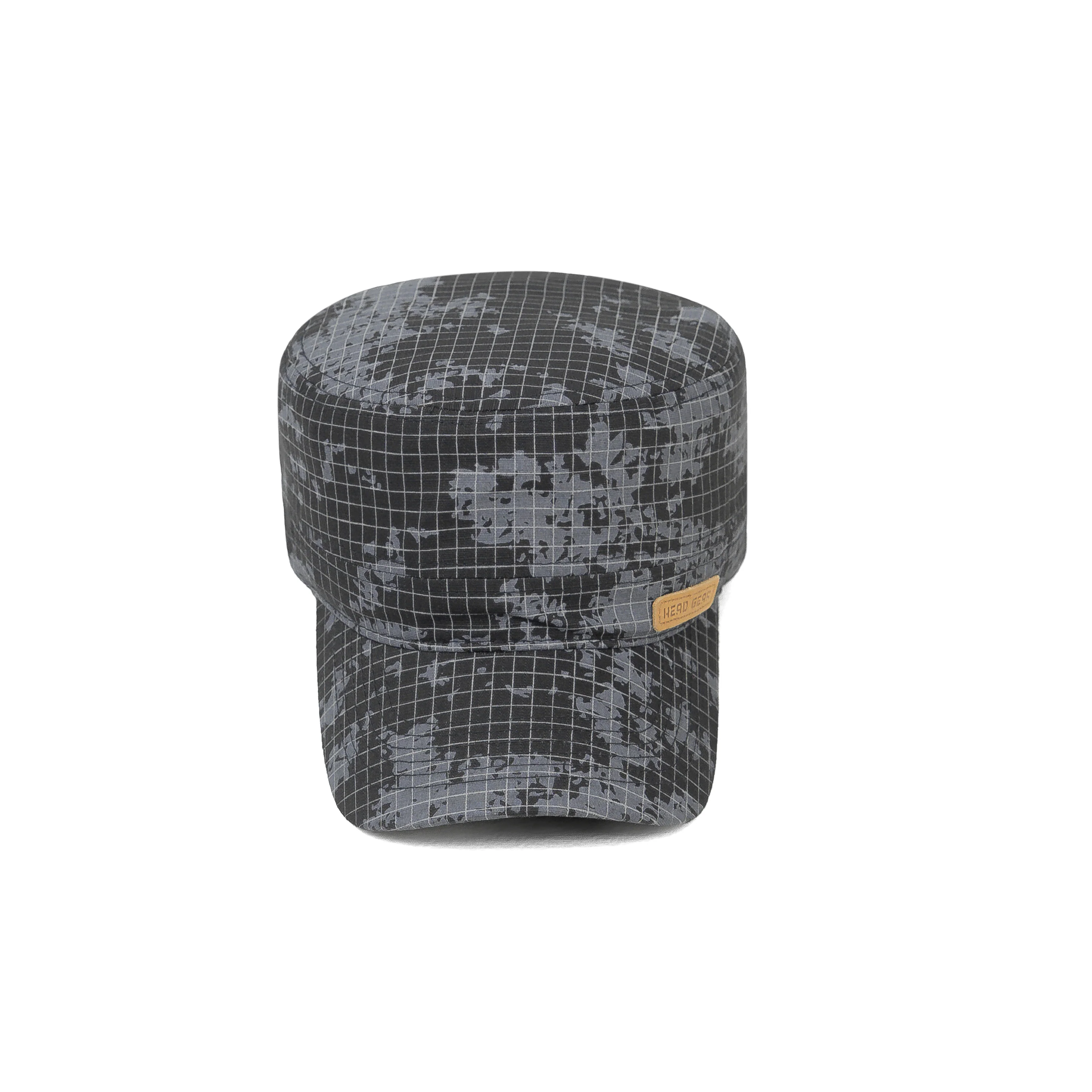 HEAD GEAR GREY WITH LEATHER PATCH CAPTAIN'S CAP - Image 8