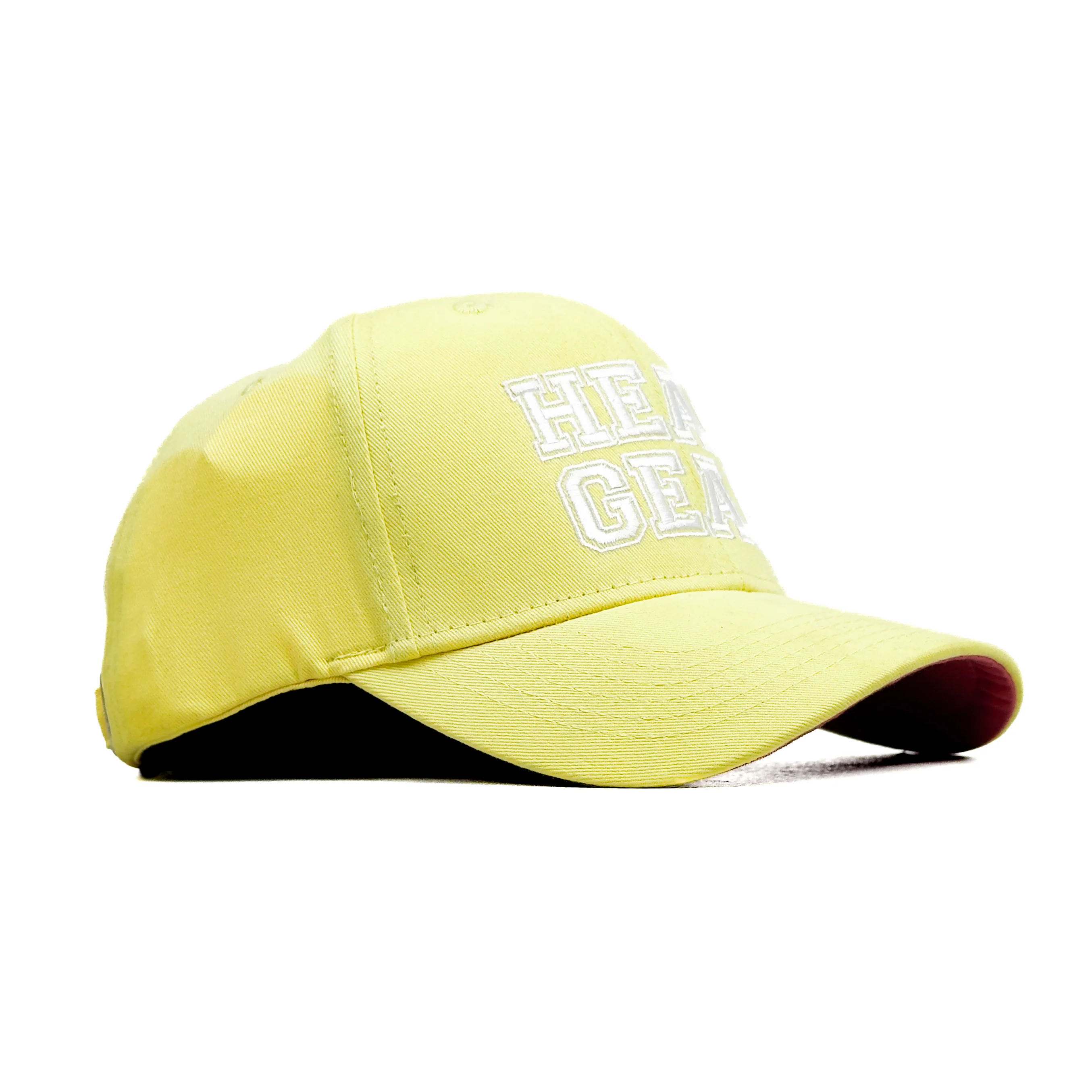 HEAD GEAR LIGHT YELLOW COLLEGE CAP - Image 3