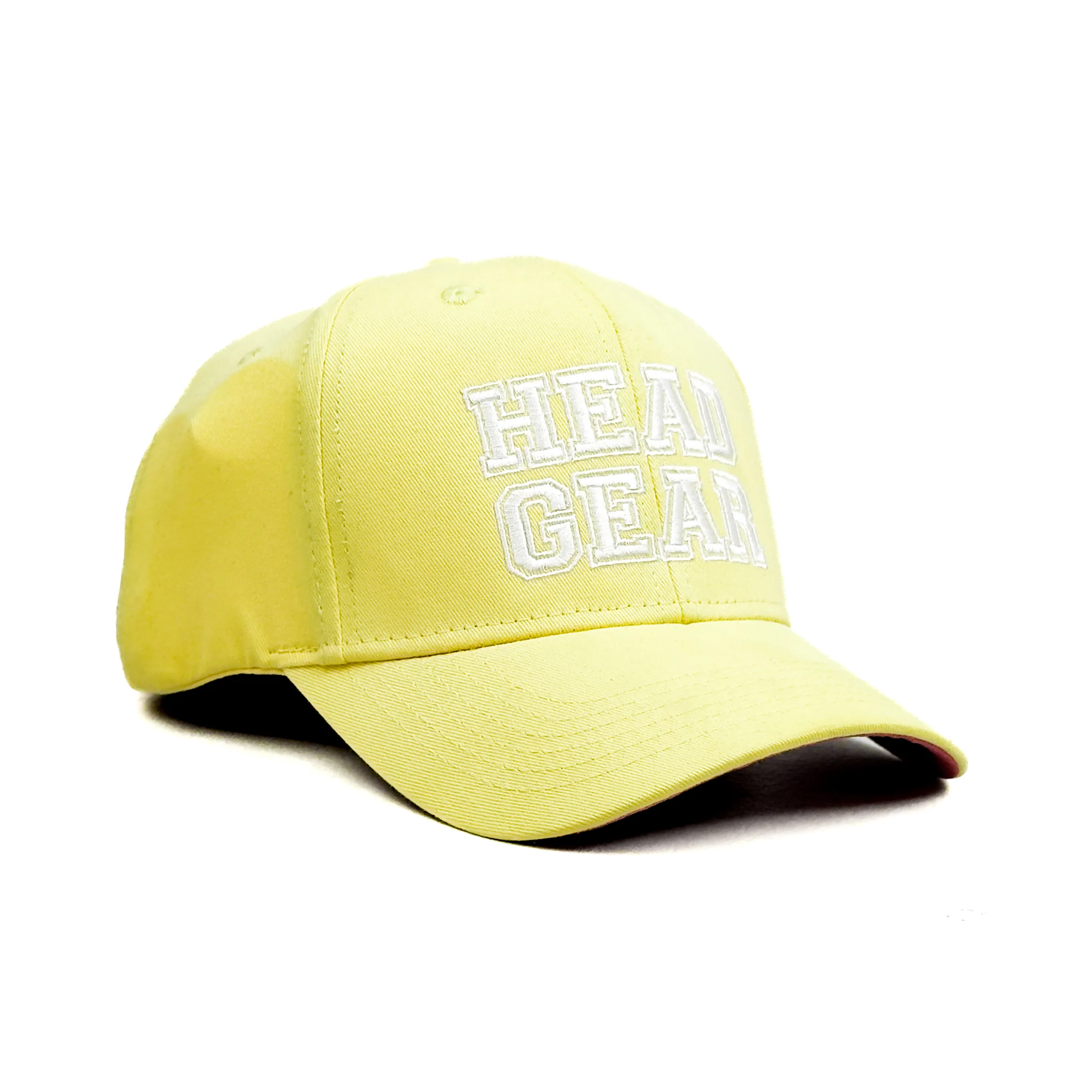 HEAD GEAR LIGHT YELLOW COLLEGE CAP - Image 5