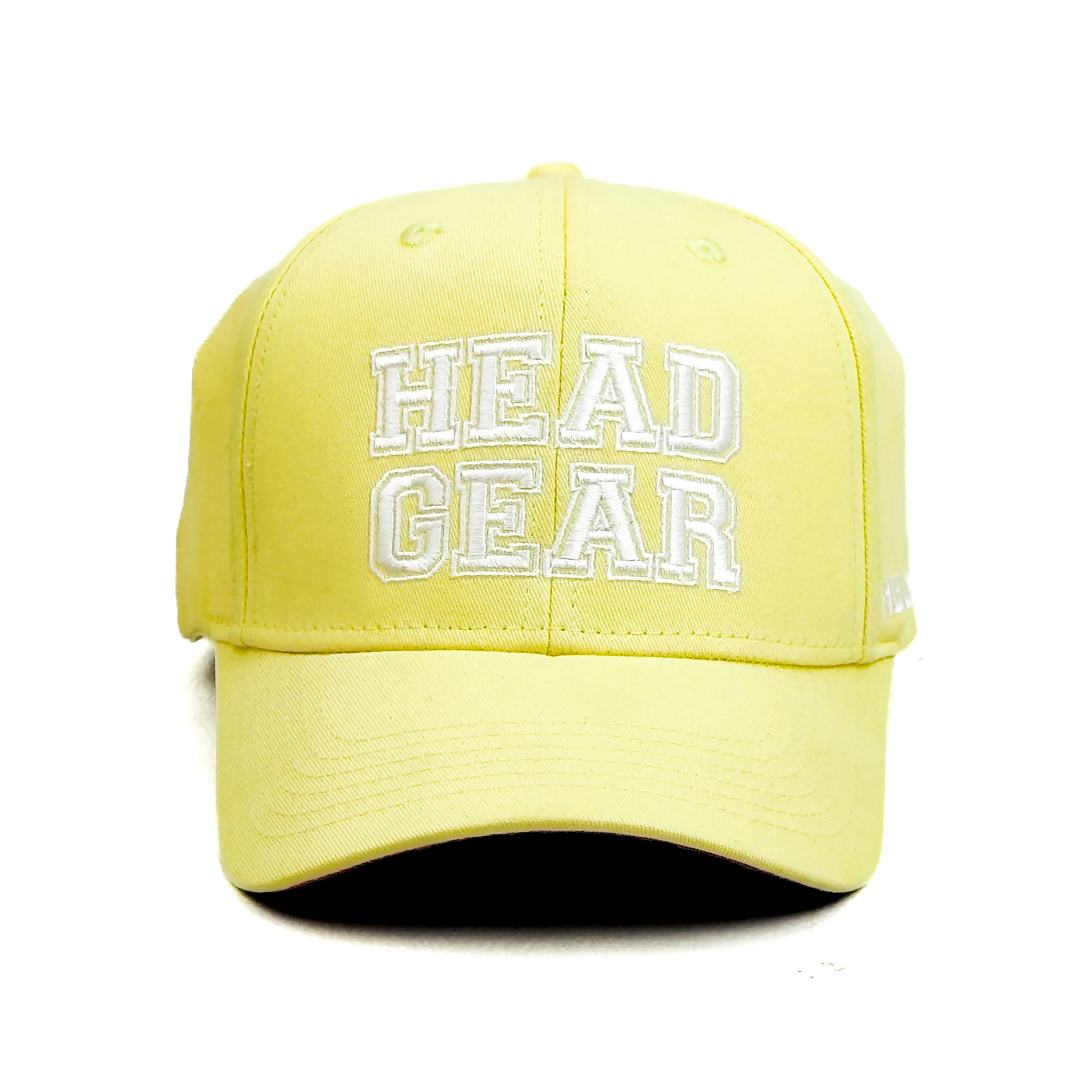 HEAD GEAR LIGHT YELLOW COLLEGE CAP - Image 6