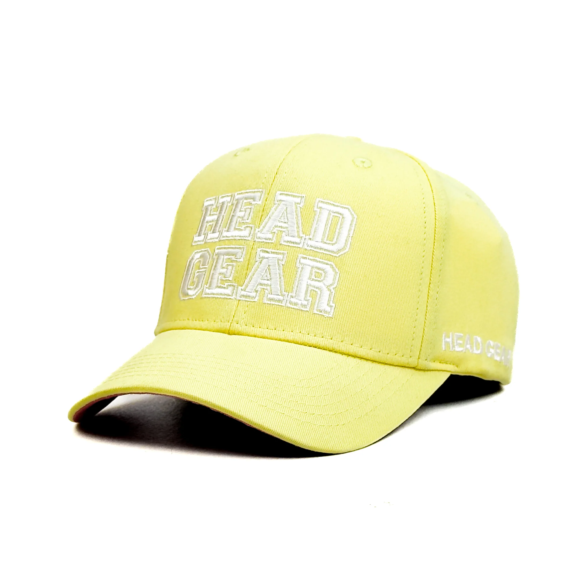 HEAD GEAR LIGHT YELLOW COLLEGE CAP - Image 7