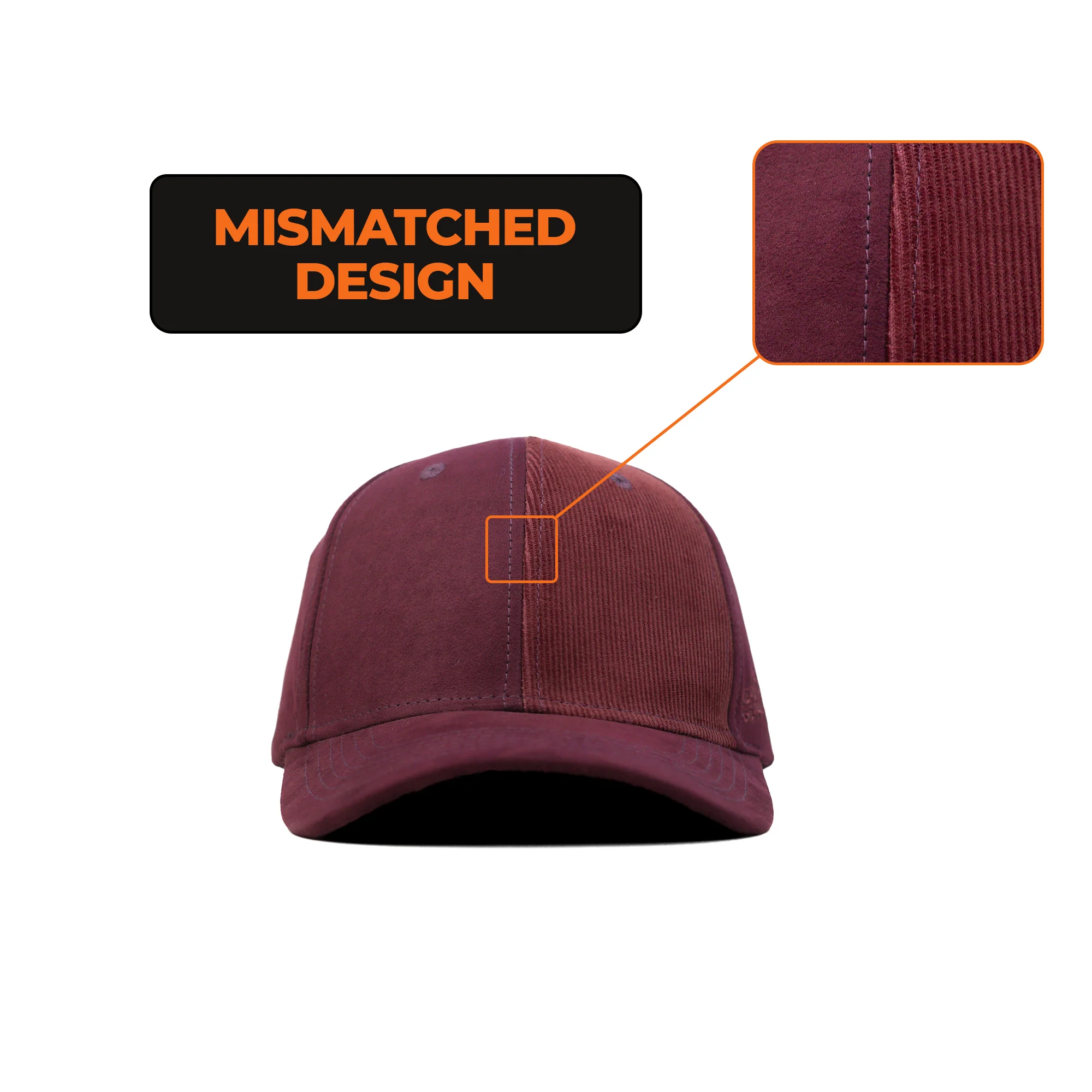 HEAD GEAR MISMATCHED REDWINE CAP - Image 4