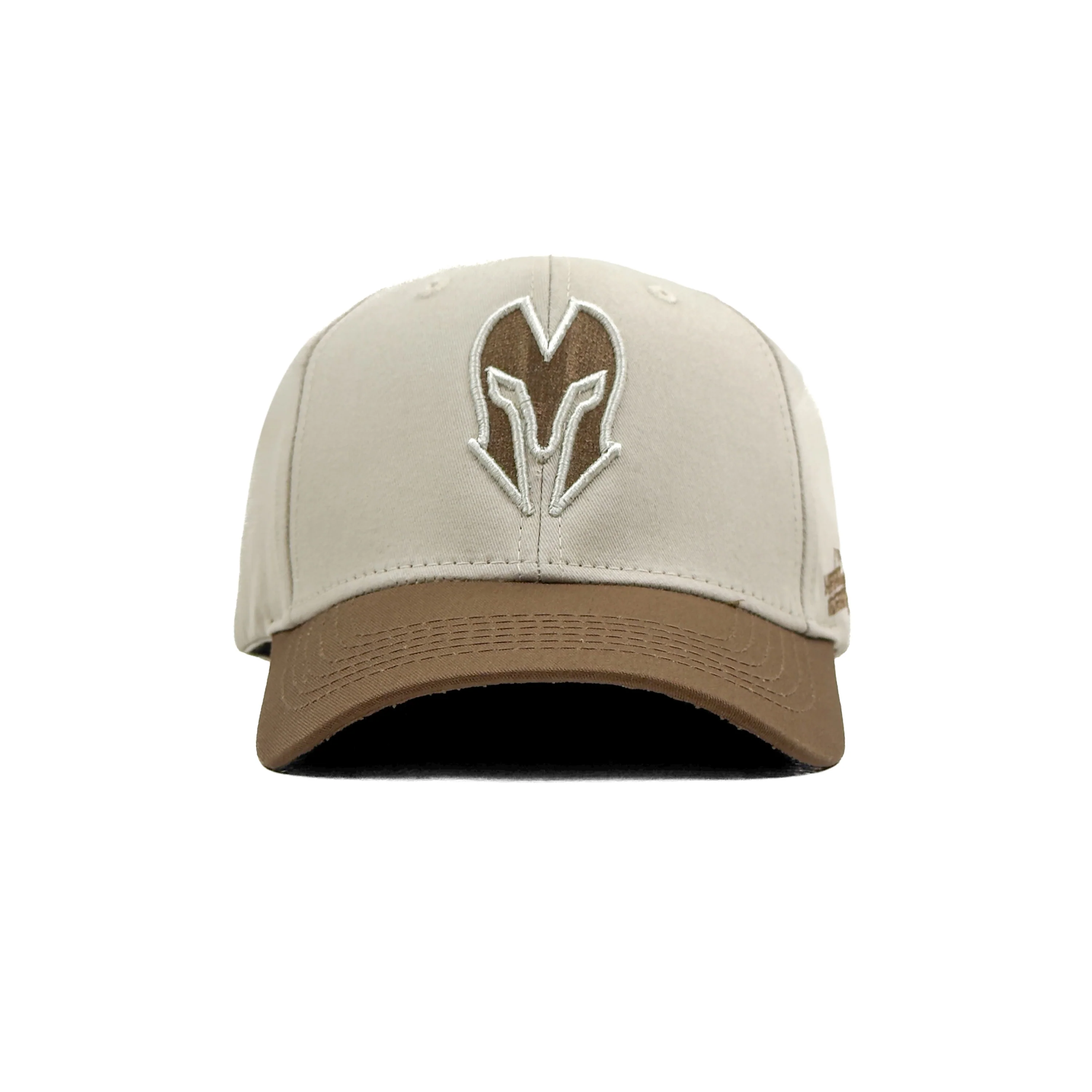 HEAD GEAR OFF-WHITE AND BROWN REDEFINED TWILL CAP - Image 4