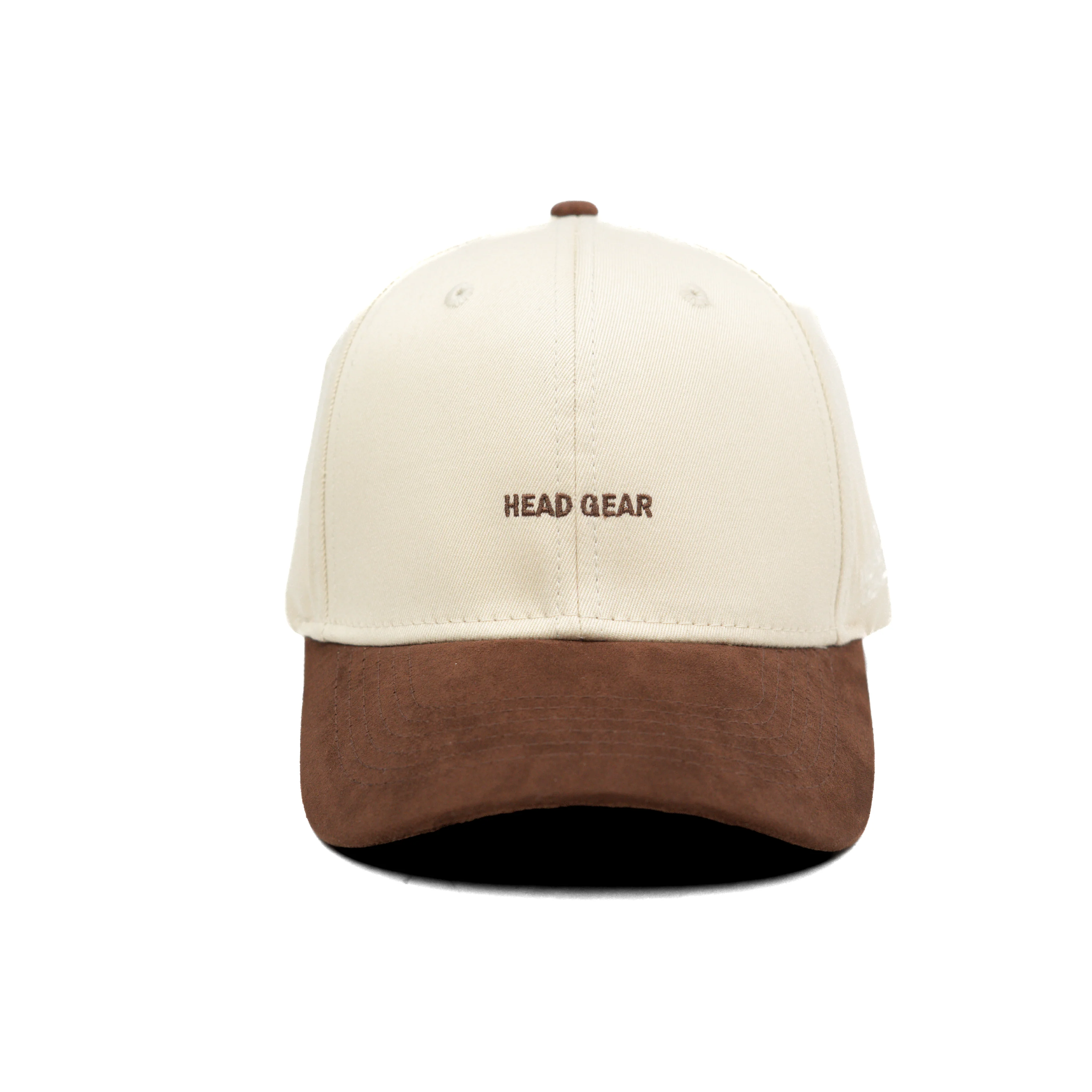 HEAD GEAR OFF WHITE AND CHOCOLATE STRUCTURED CAP - Image 6
