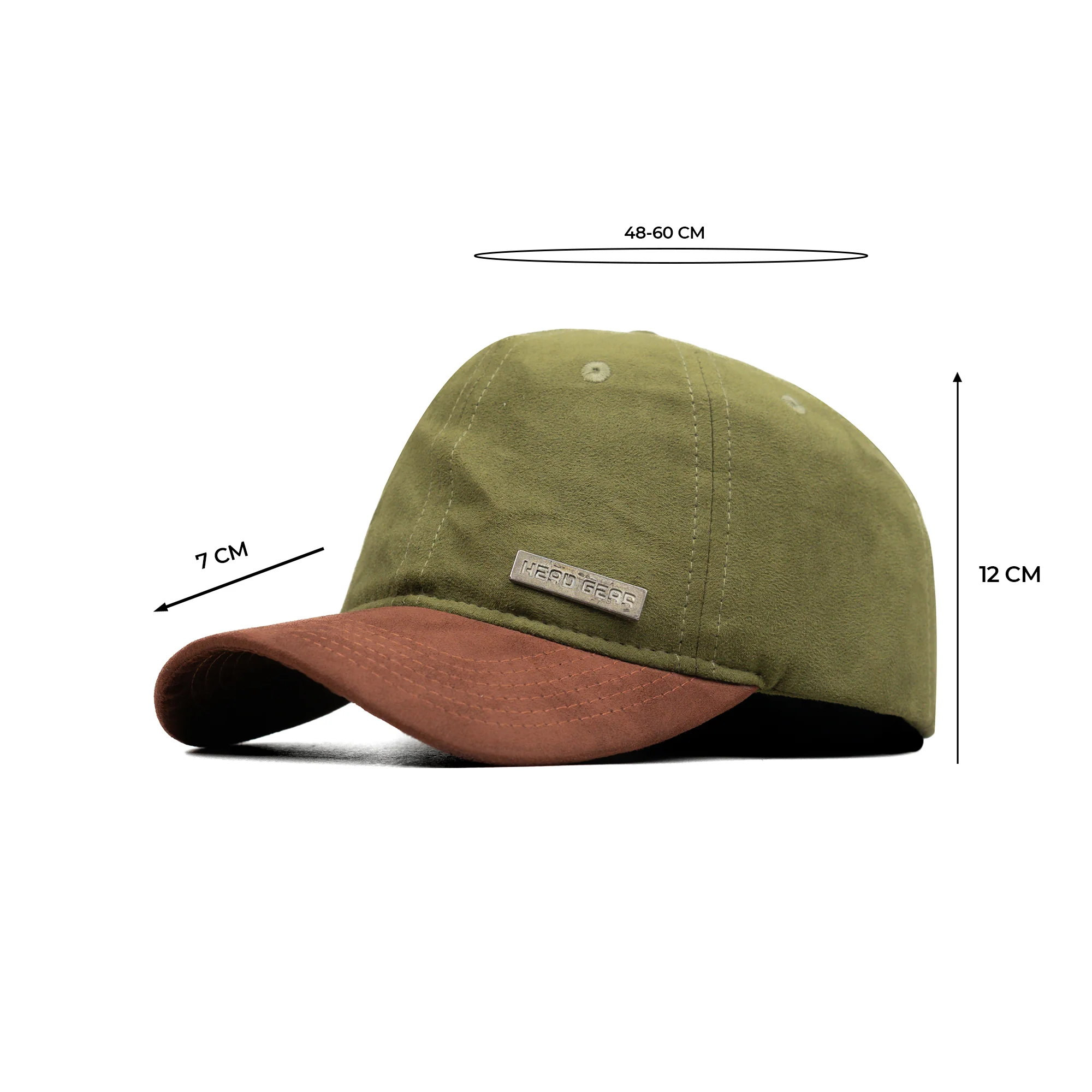 HEAD GEAR OLIVE BROWN DUAL TONE RUSTIC METAL CAP - Image 14