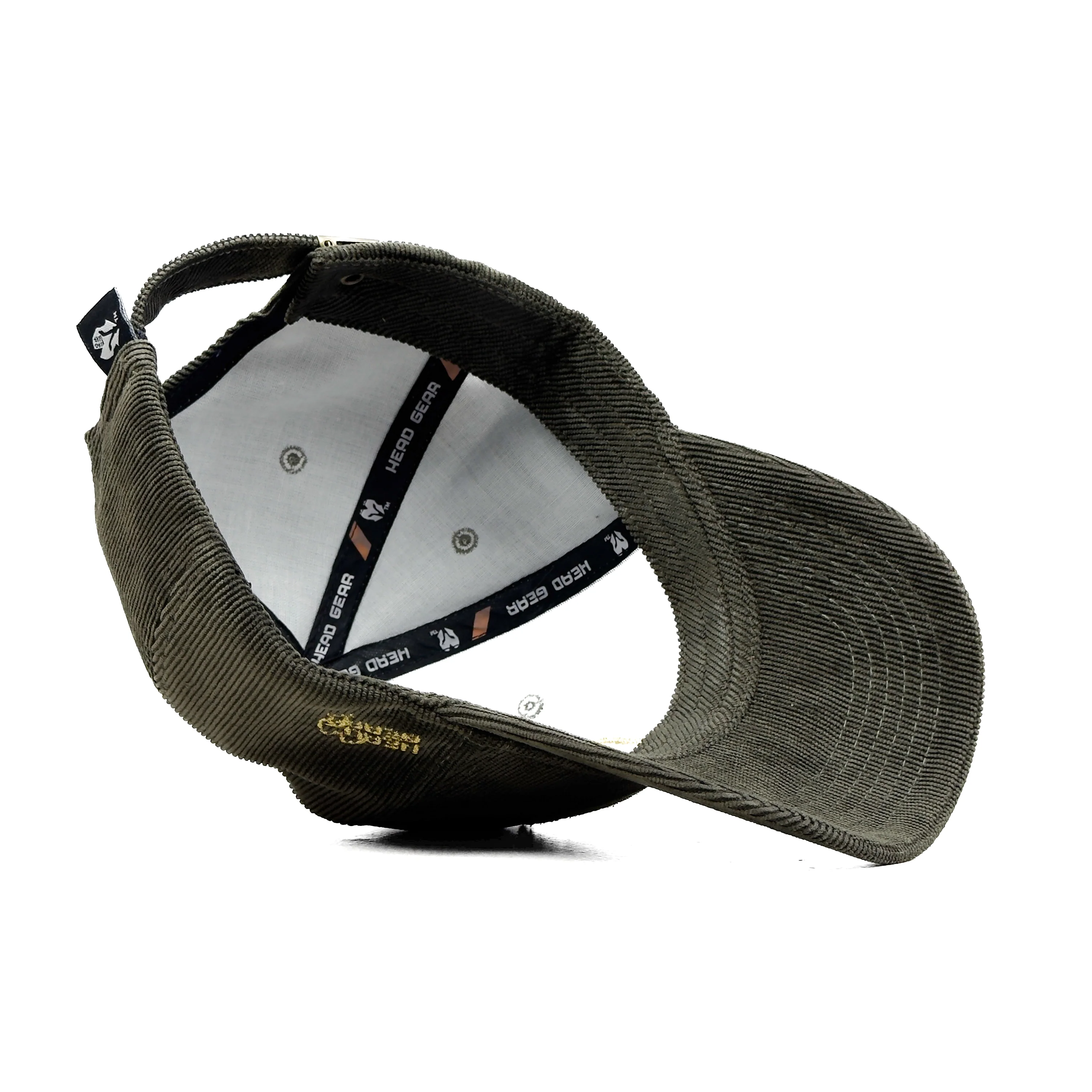 HEAD GEAR OLIVE GOLD SUEDE CORD LIMITED EDITION CAP - Image 13