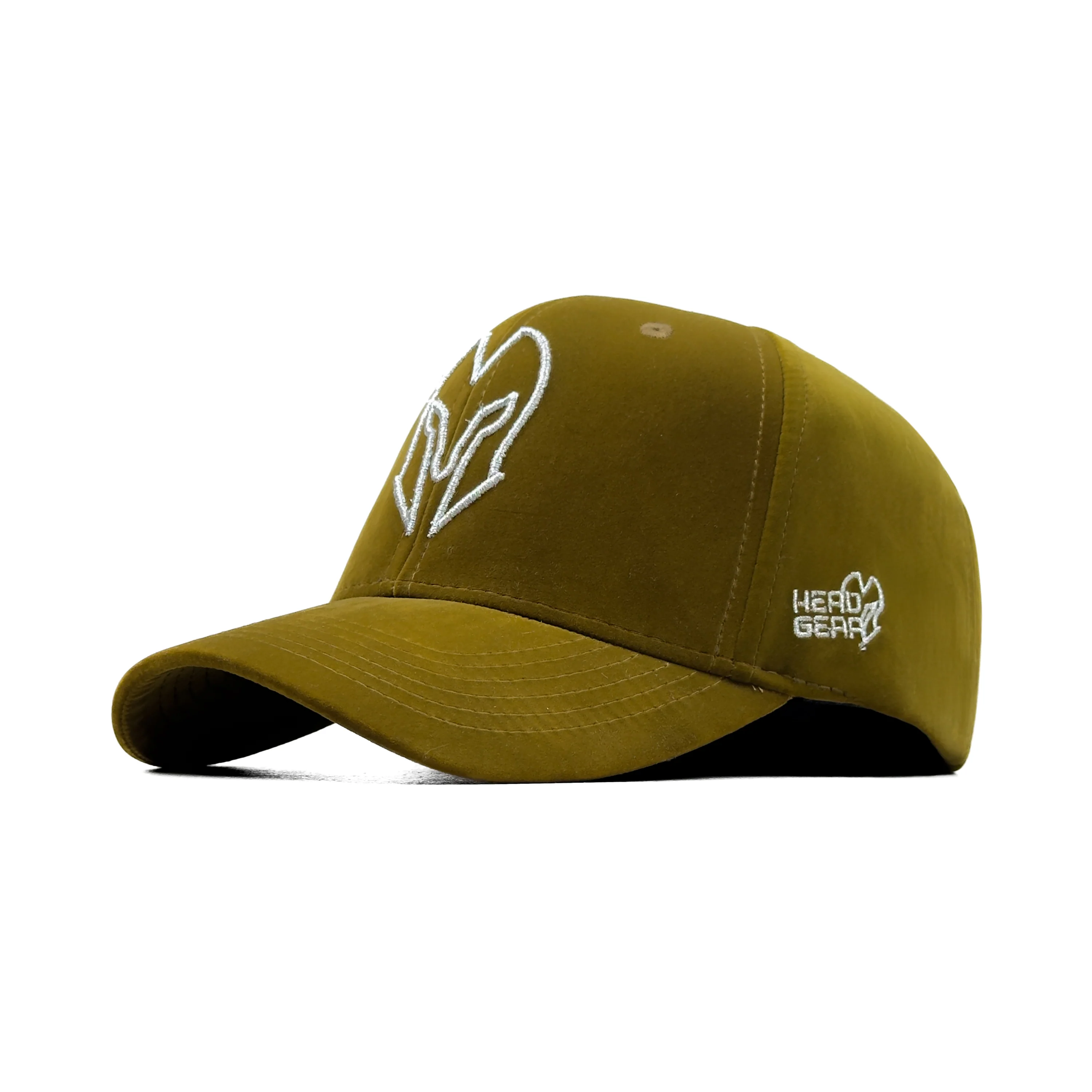 HEAD GEAR OLIVE GOLD VELVET LIMITED EDITION CAP - Image 3