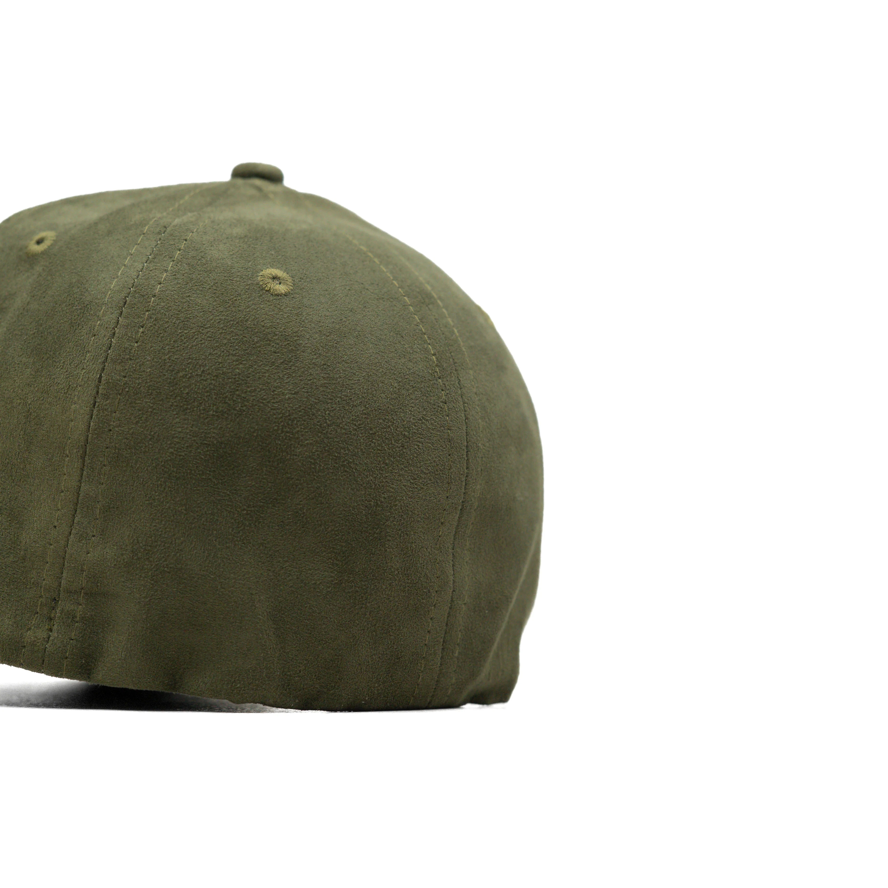 HEAD GEAR OLIVE STRUCTURED LEATHER PATCH FITTED CAP - Image 11