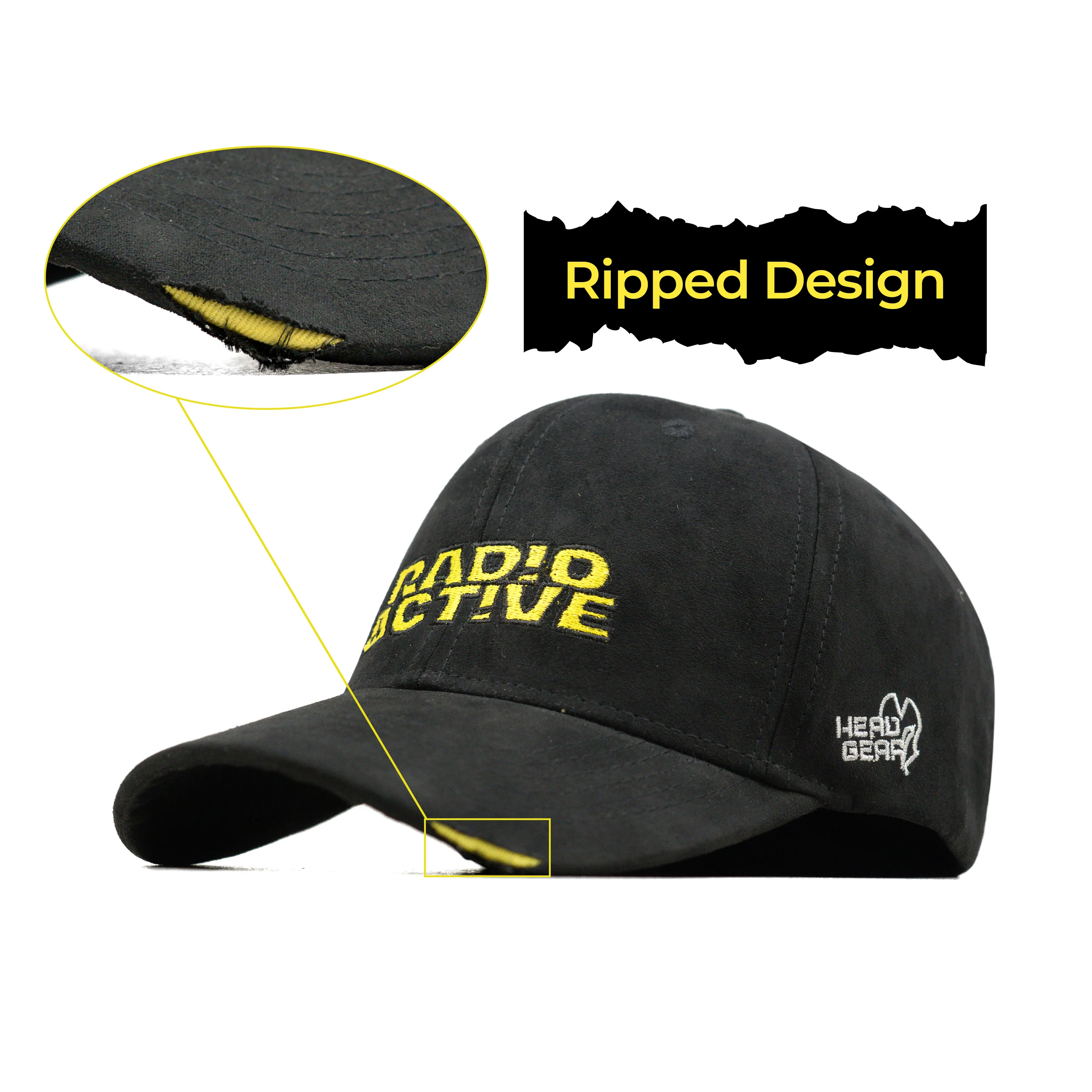 HEAD GEAR RADIO ACTIVE RIPPED CAP - Image 2