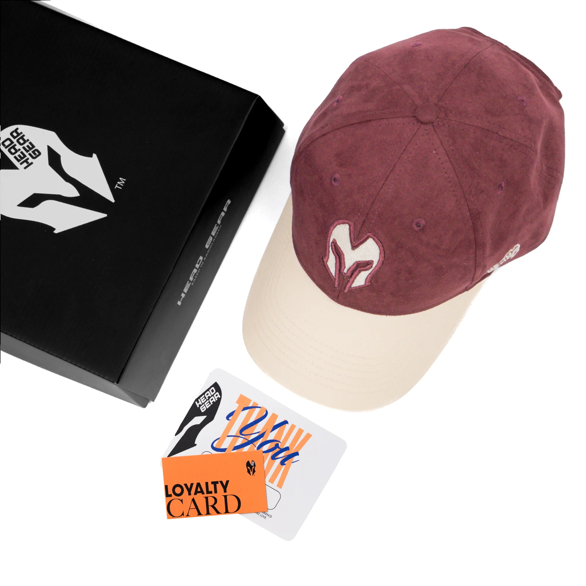 HEAD GEAR RED WINE REDEFINED SUEDE CAP - Image 2