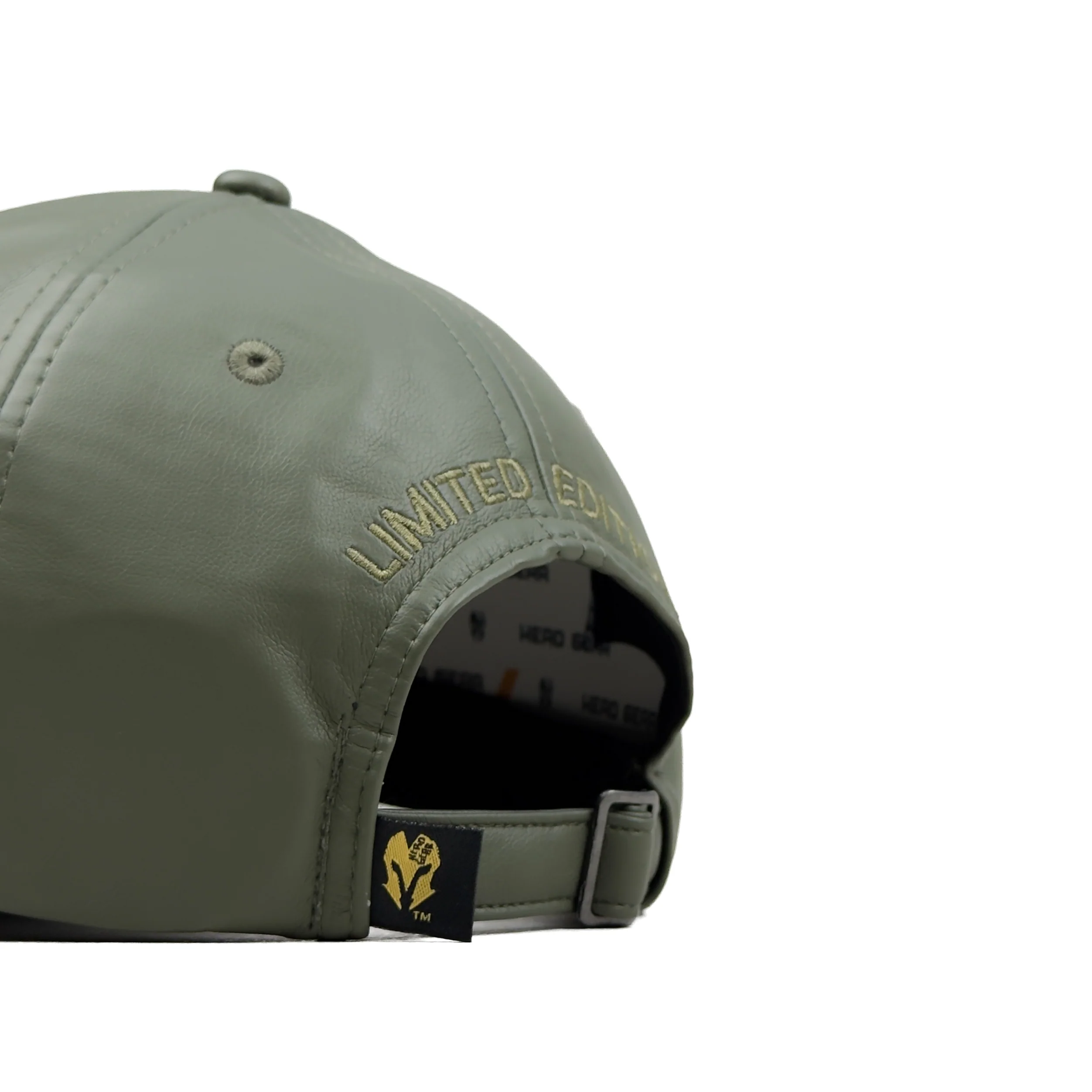 HEAD GEAR SAGE GREEN FAUX LEATHER LIMITED EDITION CAP - Image 11