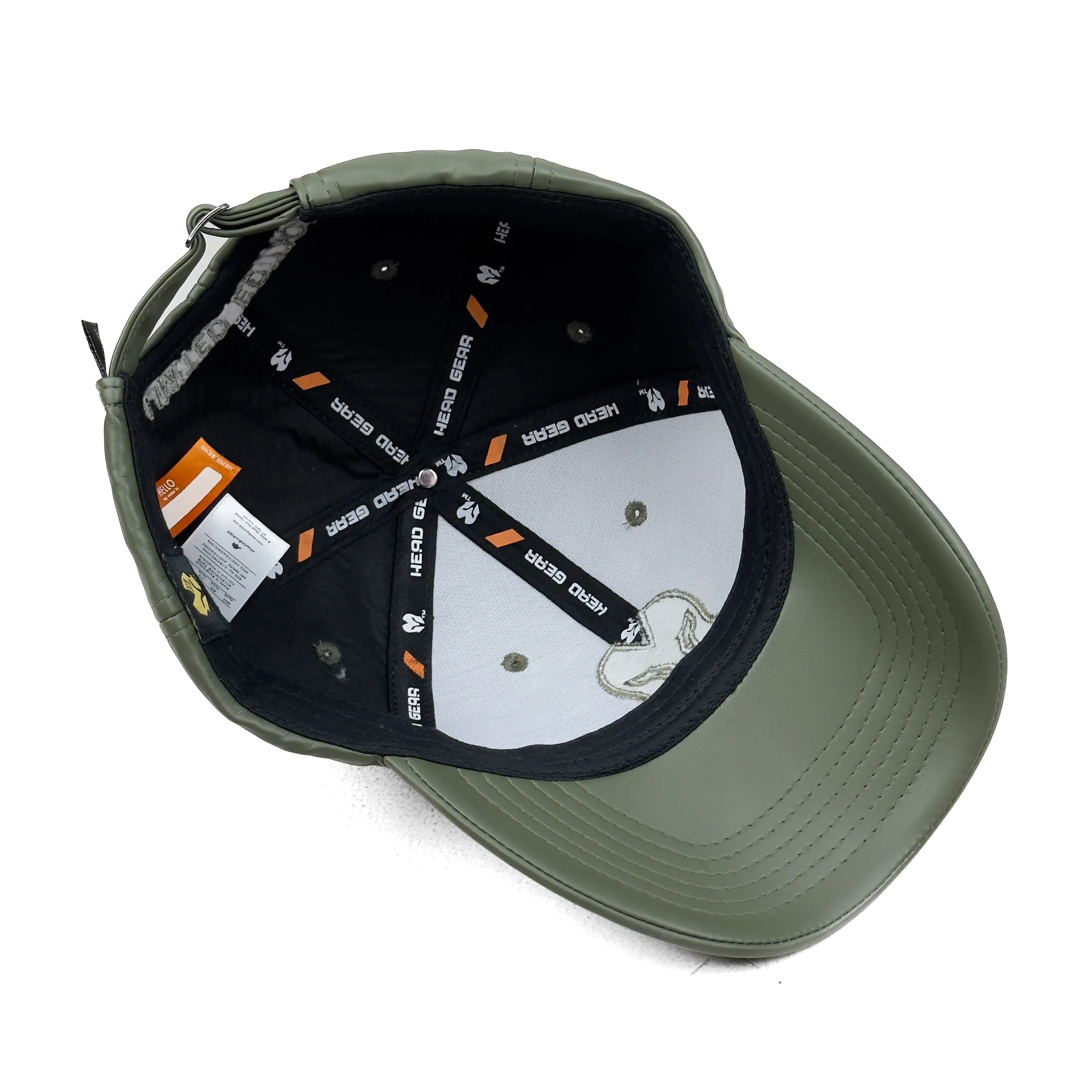 HEAD GEAR SAGE GREEN FAUX LEATHER LIMITED EDITION CAP - Image 13