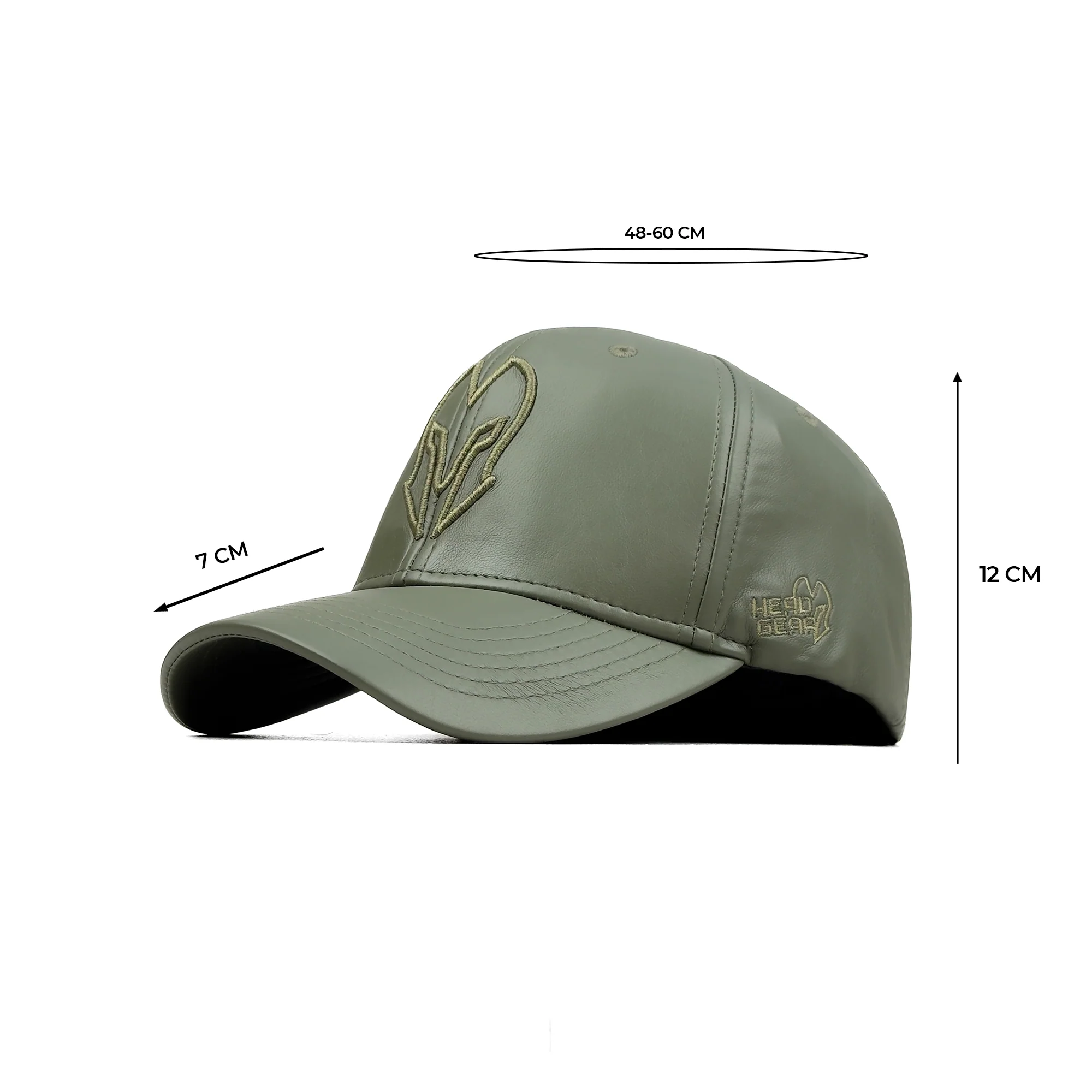HEAD GEAR SAGE GREEN FAUX LEATHER LIMITED EDITION CAP - Image 14