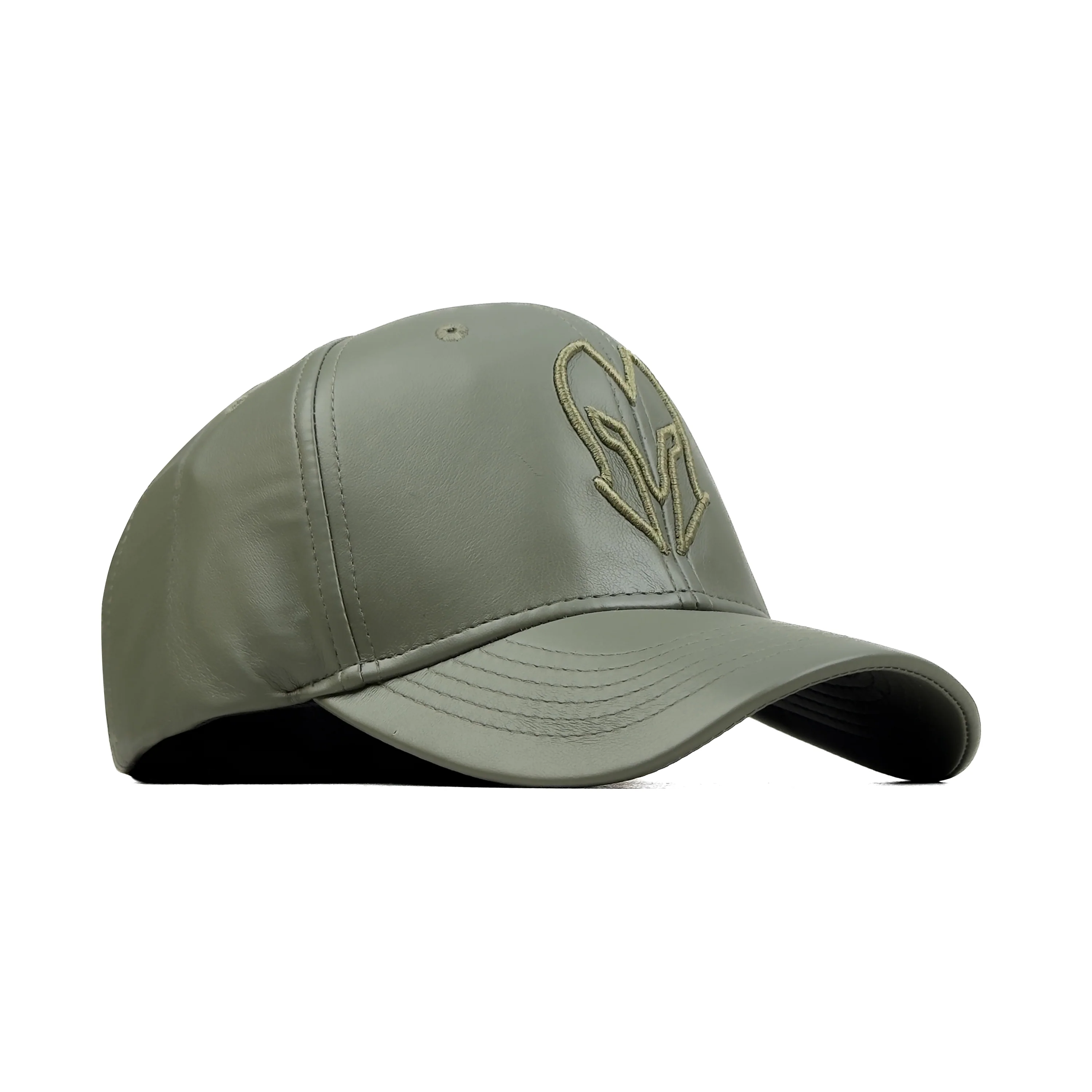 HEAD GEAR SAGE GREEN FAUX LEATHER LIMITED EDITION CAP - Image 3