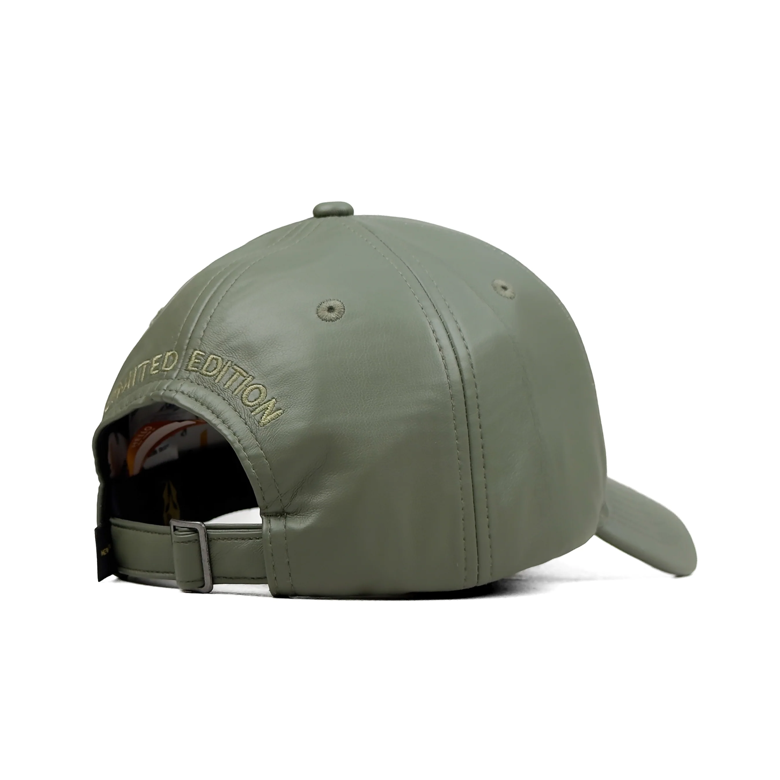HEAD GEAR SAGE GREEN FAUX LEATHER LIMITED EDITION CAP - Image 9