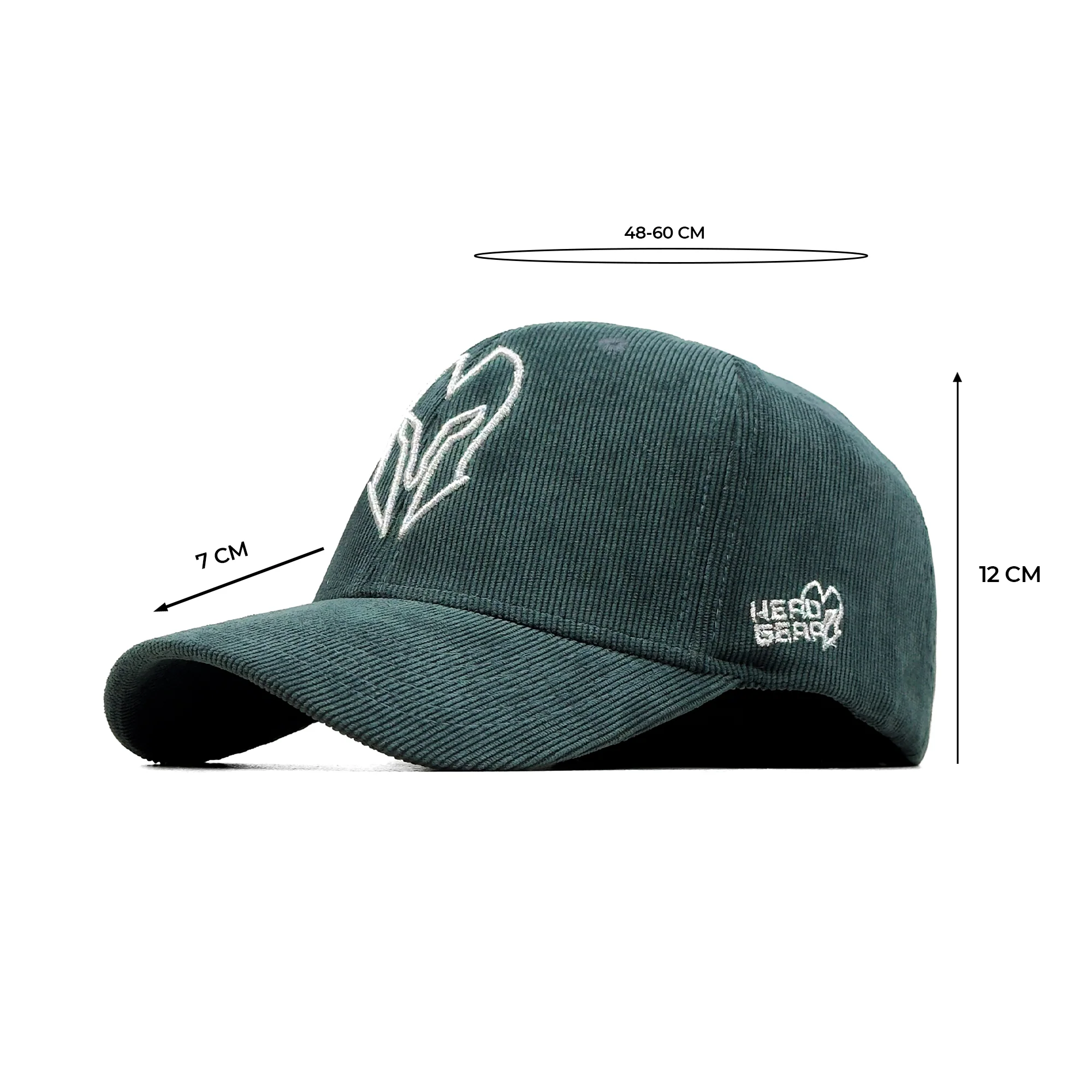 HEAD GEAR SILVER GREEN SUEDE CORD LIMITED EDITION CAP - Image 15