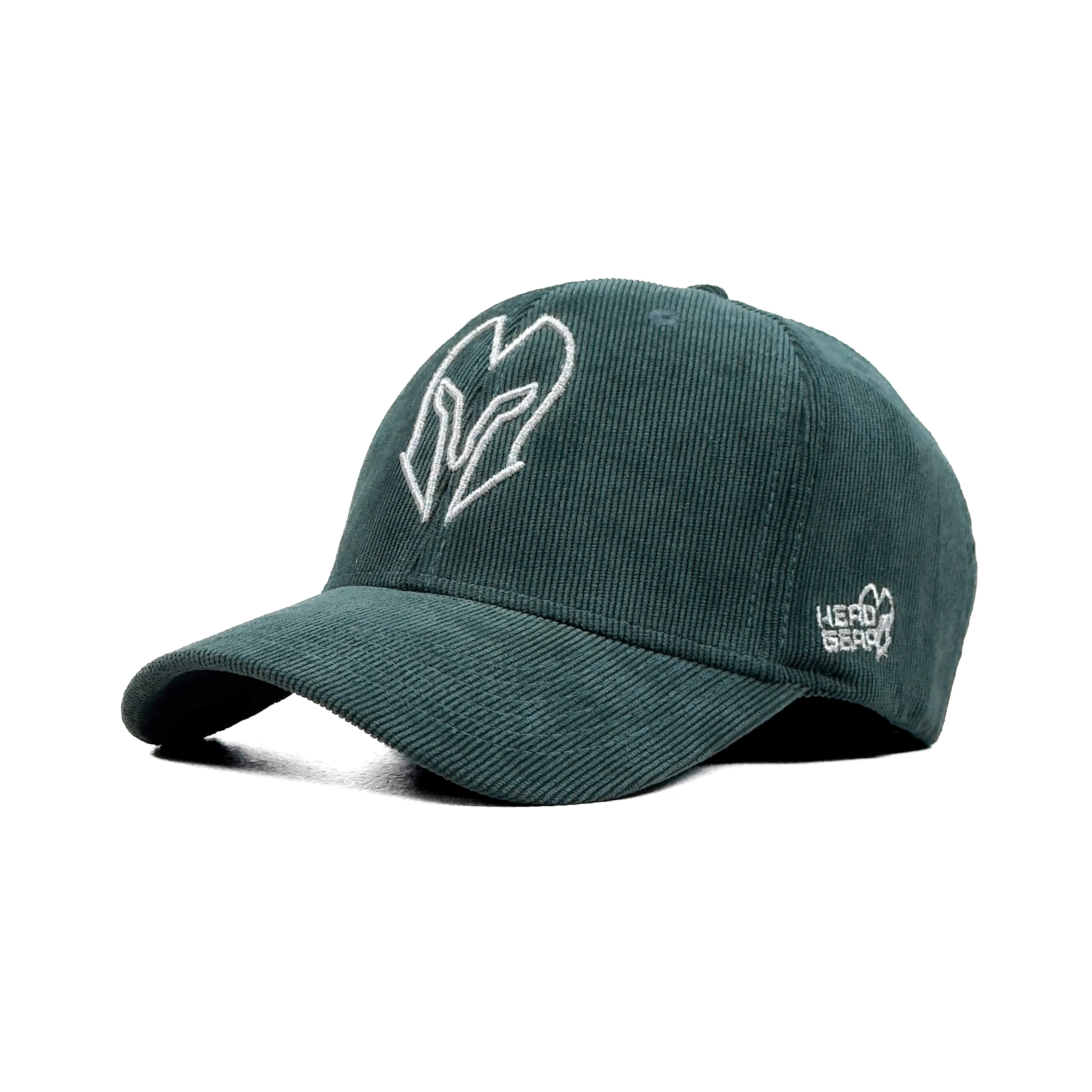 HEAD GEAR SILVER GREEN SUEDE CORD LIMITED EDITION CAP - Image 6