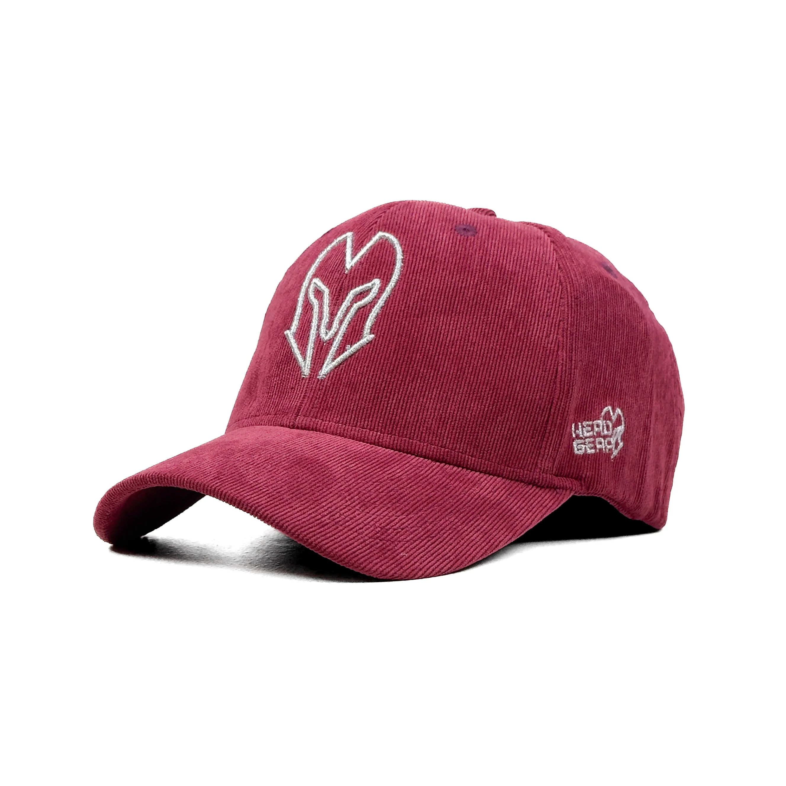 HEAD GEAR SILVER MAROON SUEDE CORD LIMITED EDITION CAP - Image 6