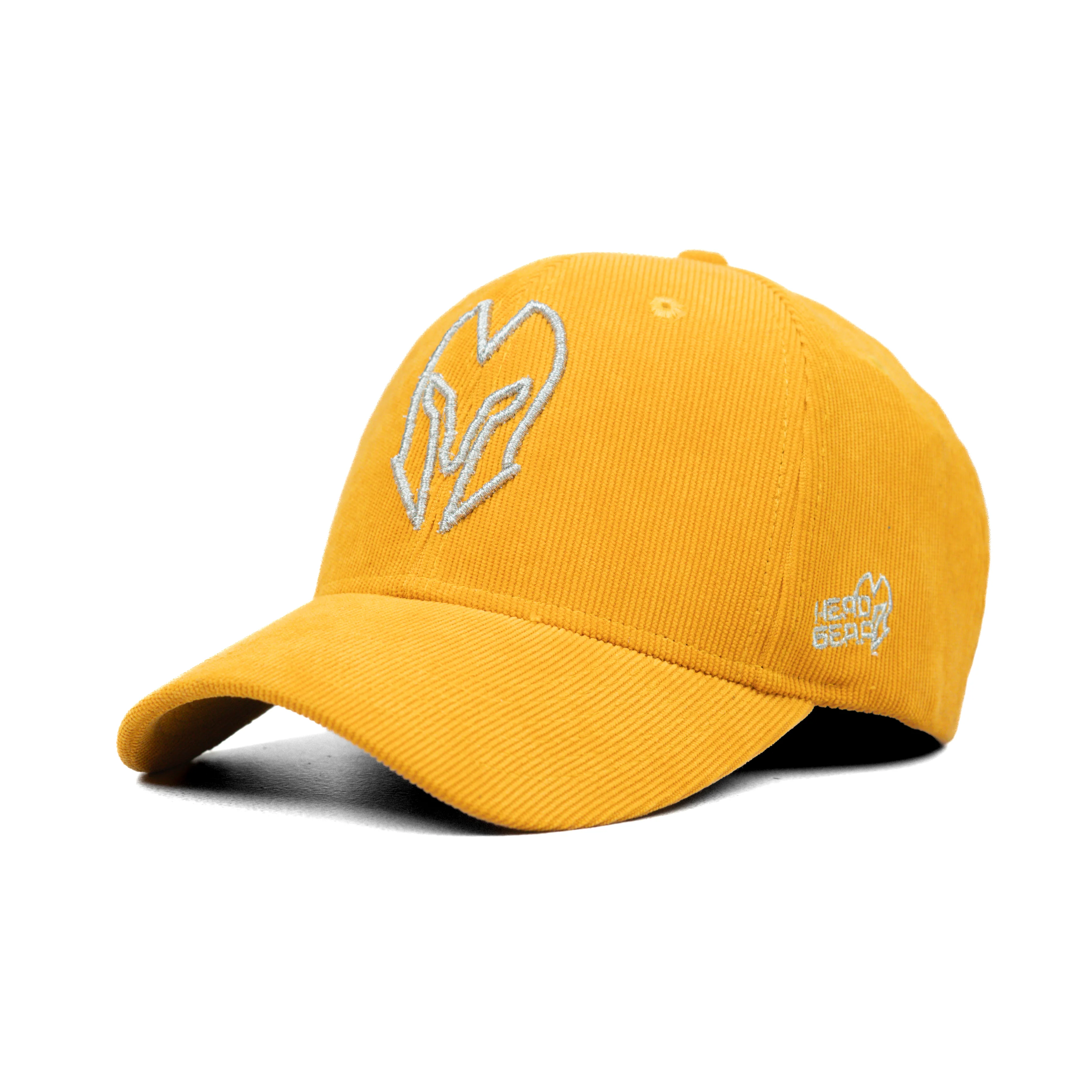 HEAD GEAR SILVER YELLOW SUEDE CORD LIMITED EDITION CAP - Image 5