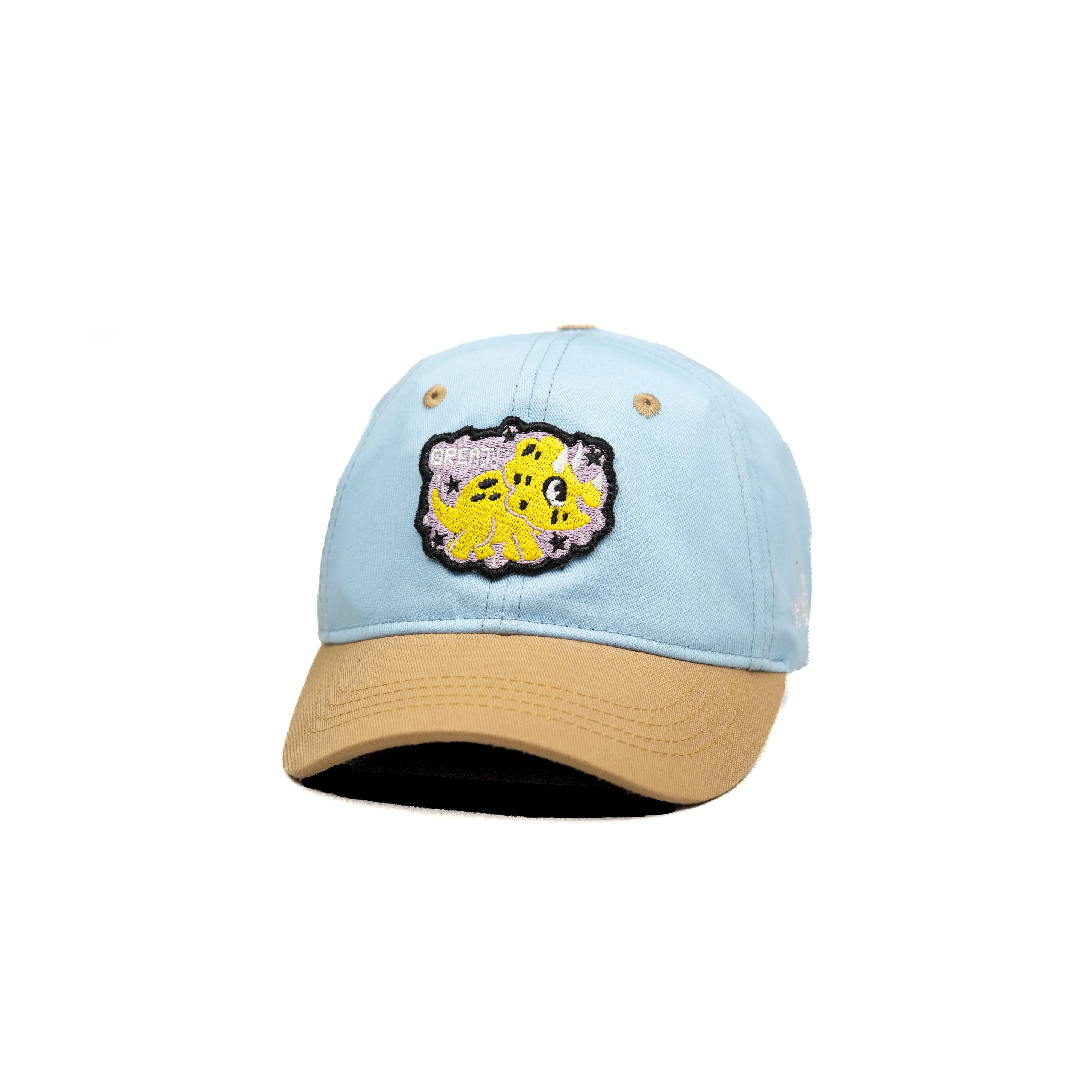 HEAD GEAR SKY BLUE AND BROWN DINOSAUR EDITION KIDS CAP - Image 5