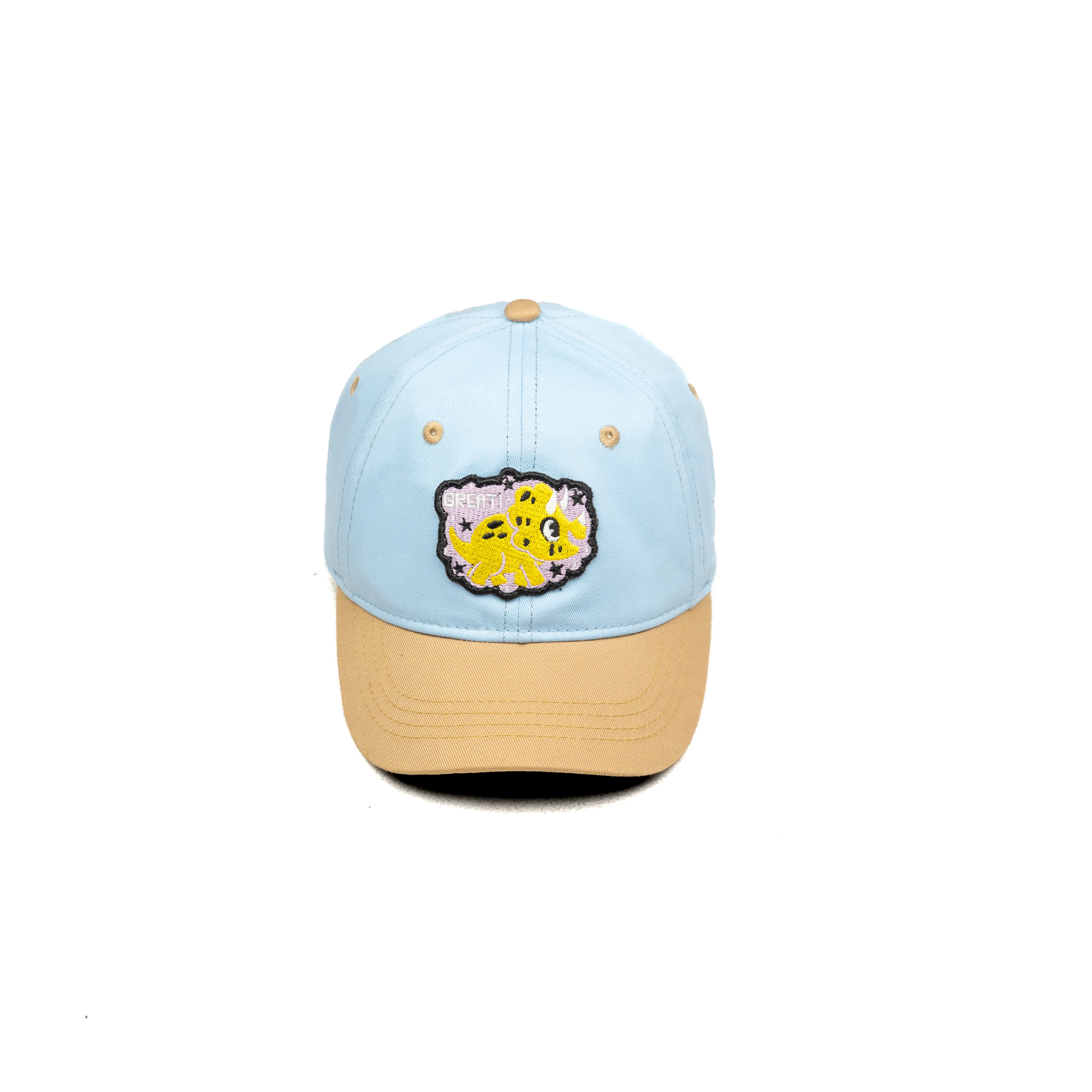 HEAD GEAR SKY BLUE AND BROWN DINOSAUR EDITION KIDS CAP - Image 8