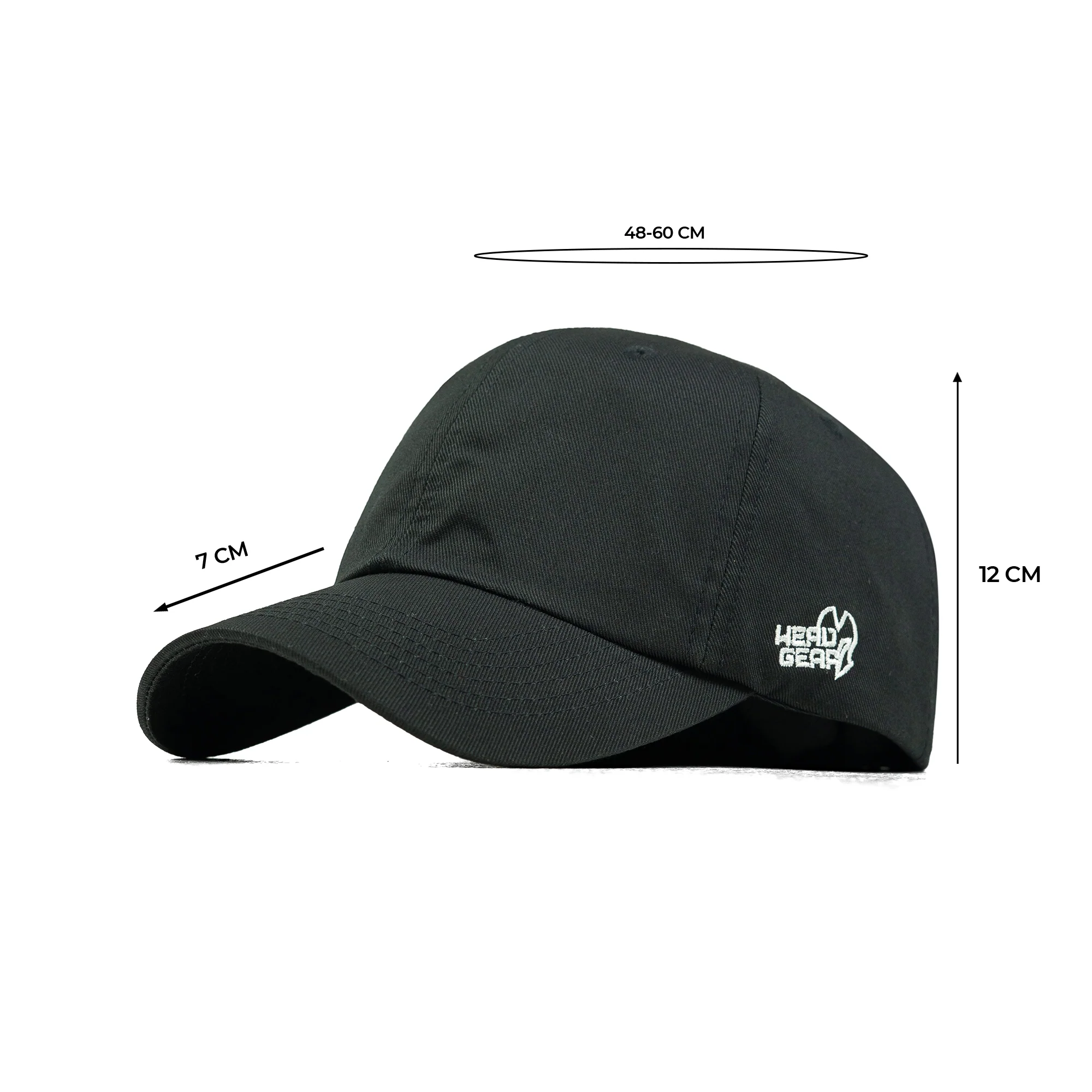 HEAD GEAR SOLID BLACK CAP - Image 14