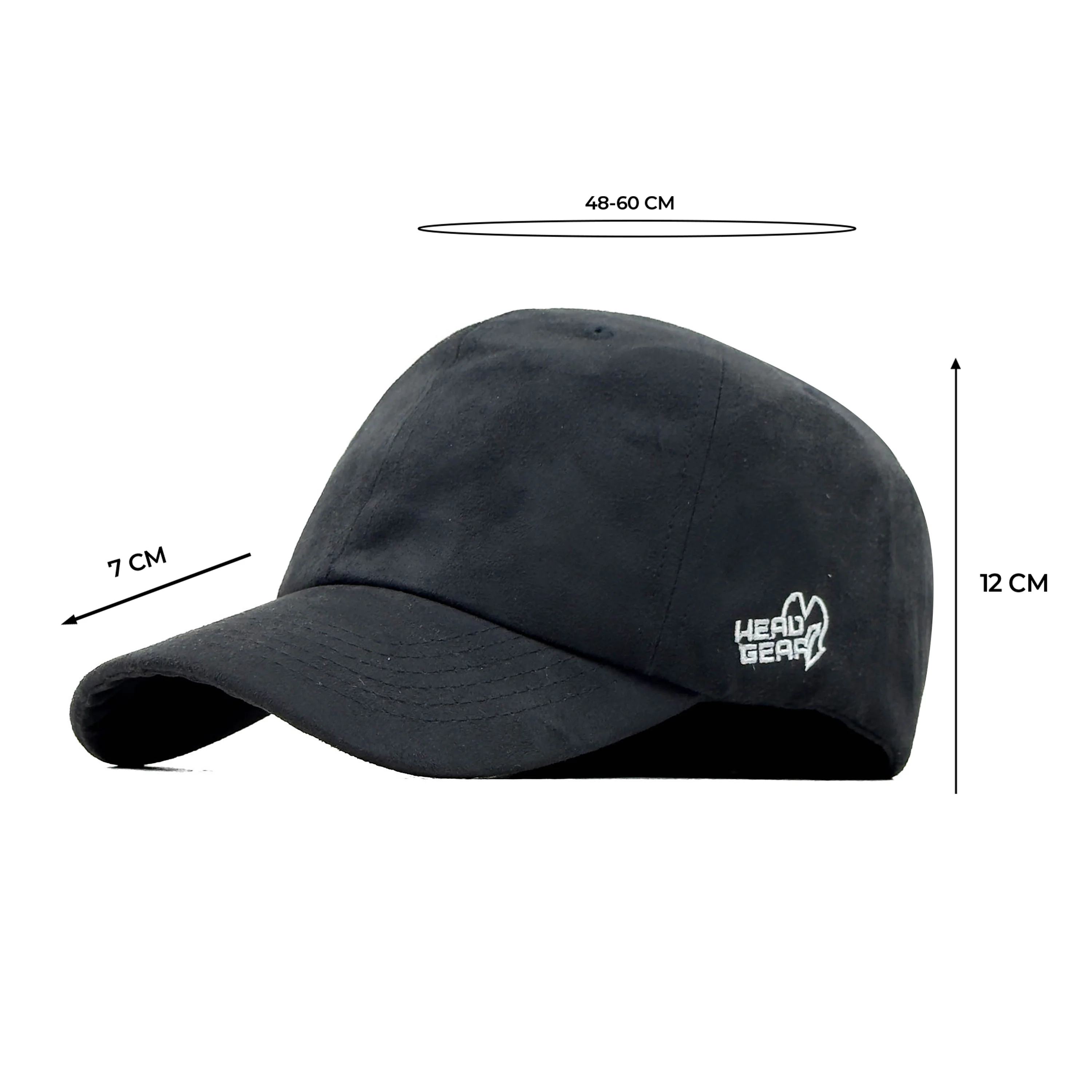 HEAD GEAR SOLID BLACK SUEDE CAP - Image 13