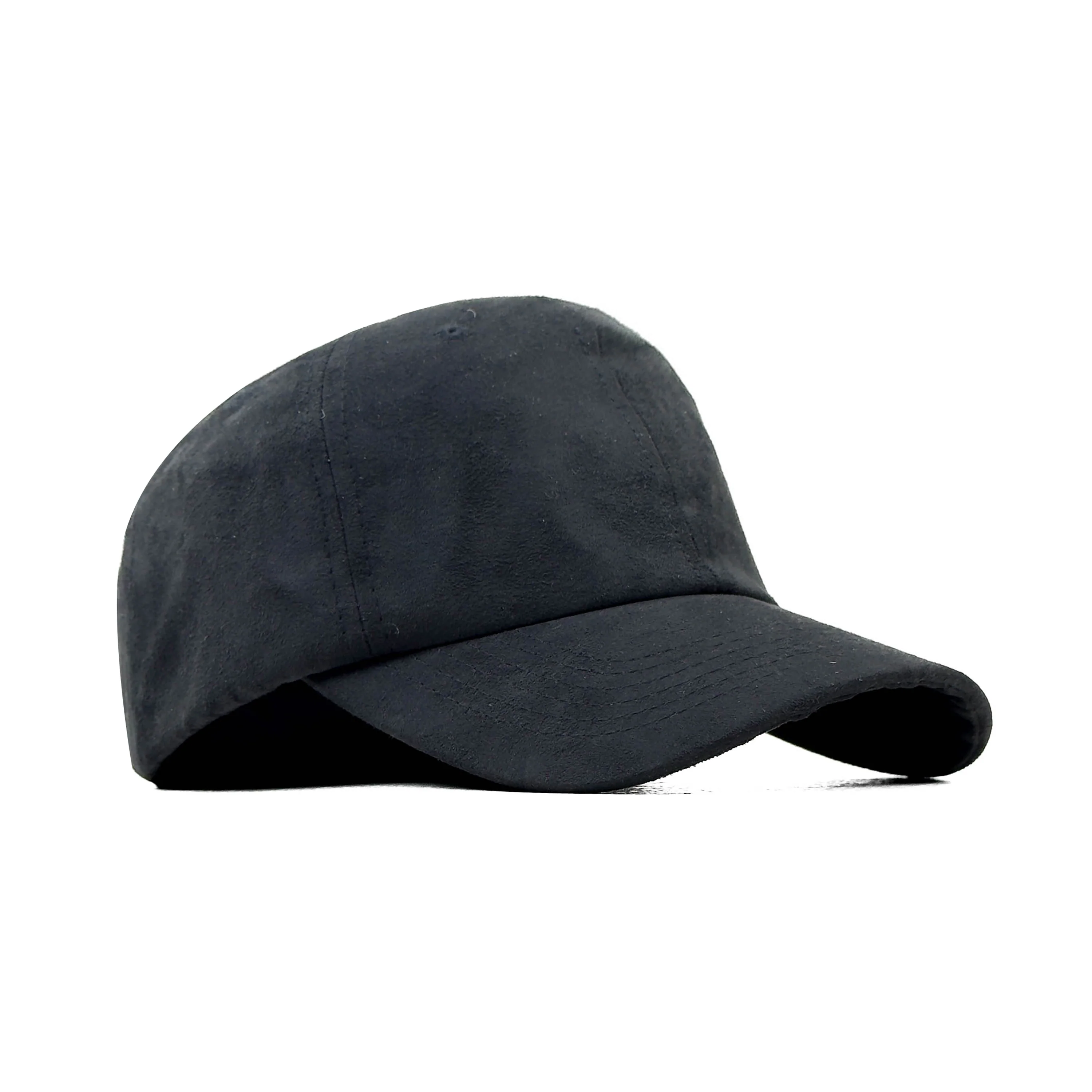 HEAD GEAR SOLID BLACK SUEDE CAP - Image 3