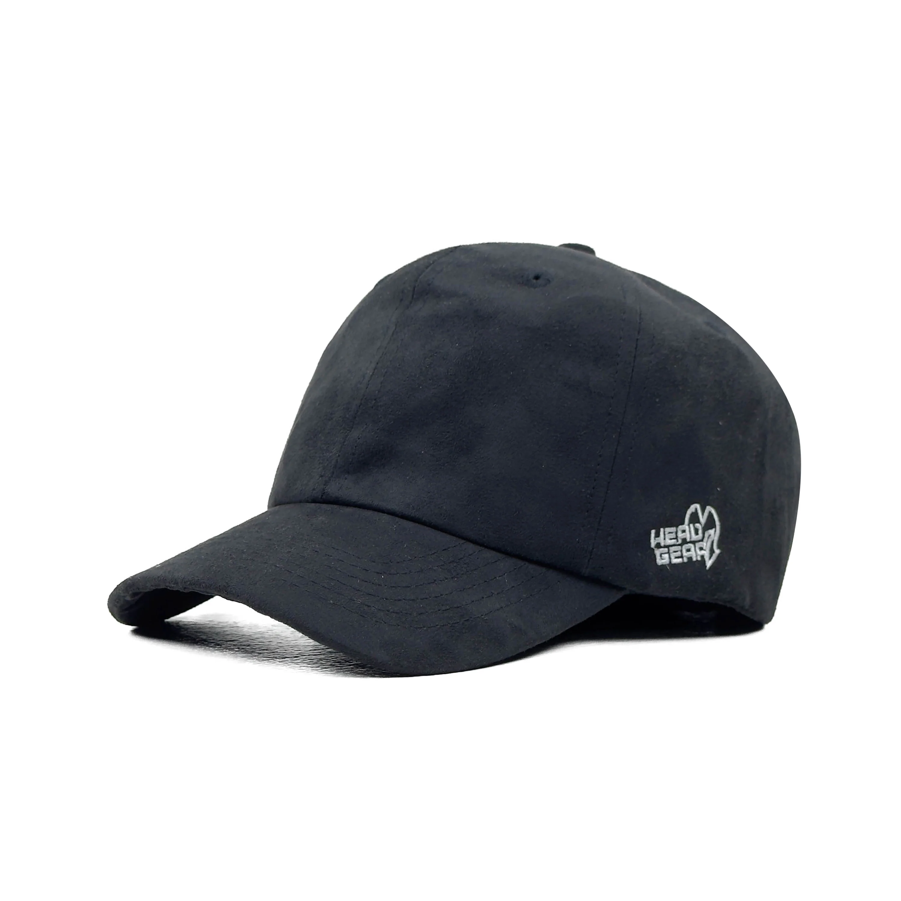 HEAD GEAR SOLID BLACK SUEDE CAP - Image 5