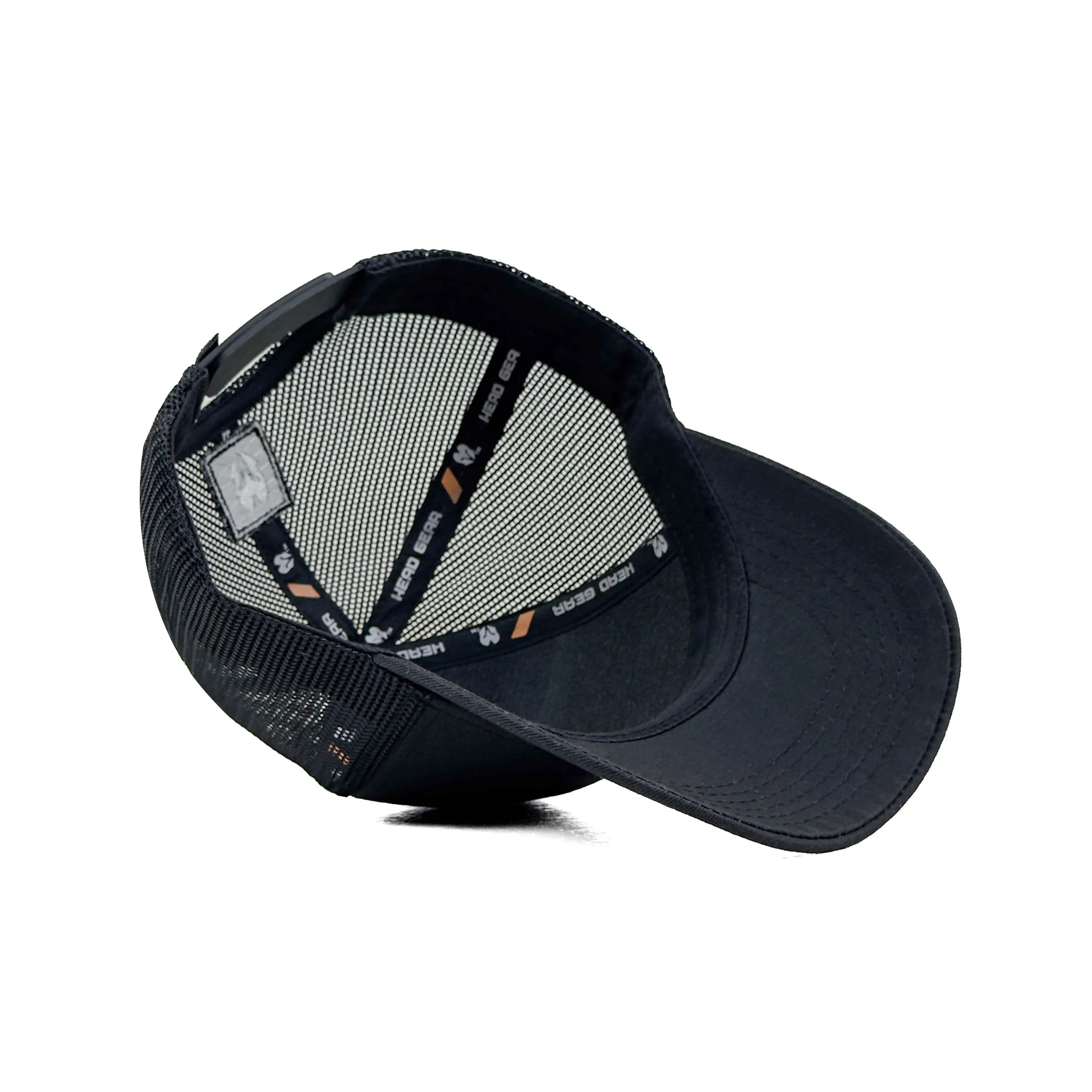 HEAD GEAR SOLID BLACK TRUCKER CAP - Image 11