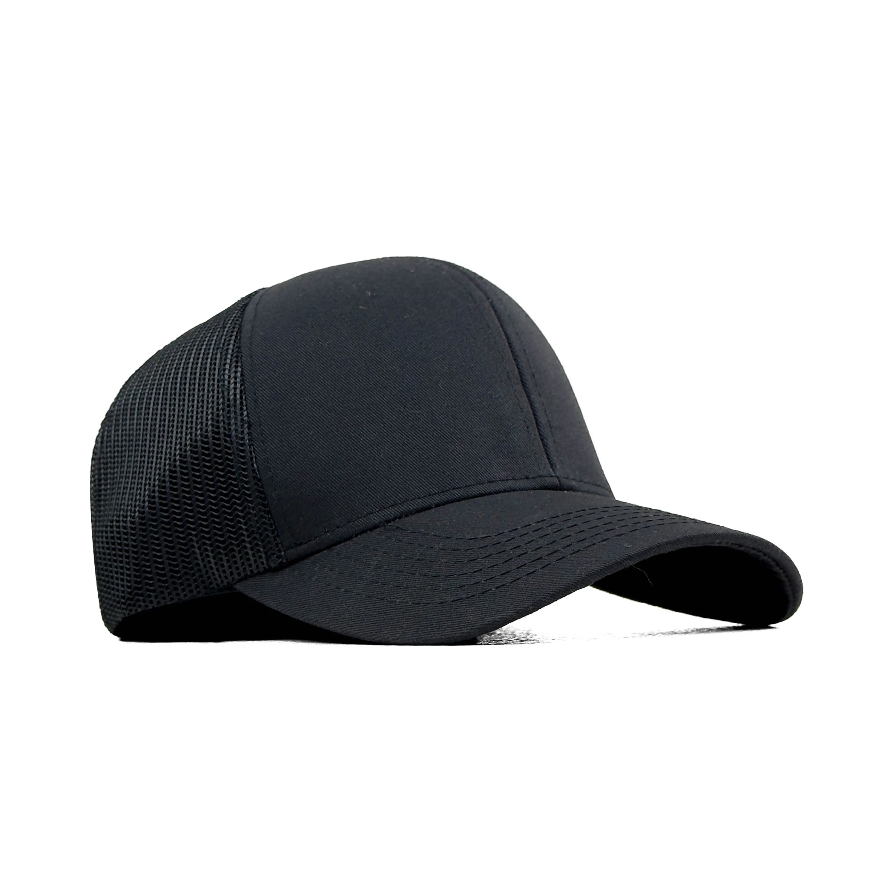 HEAD GEAR SOLID BLACK TRUCKER CAP - Image 3