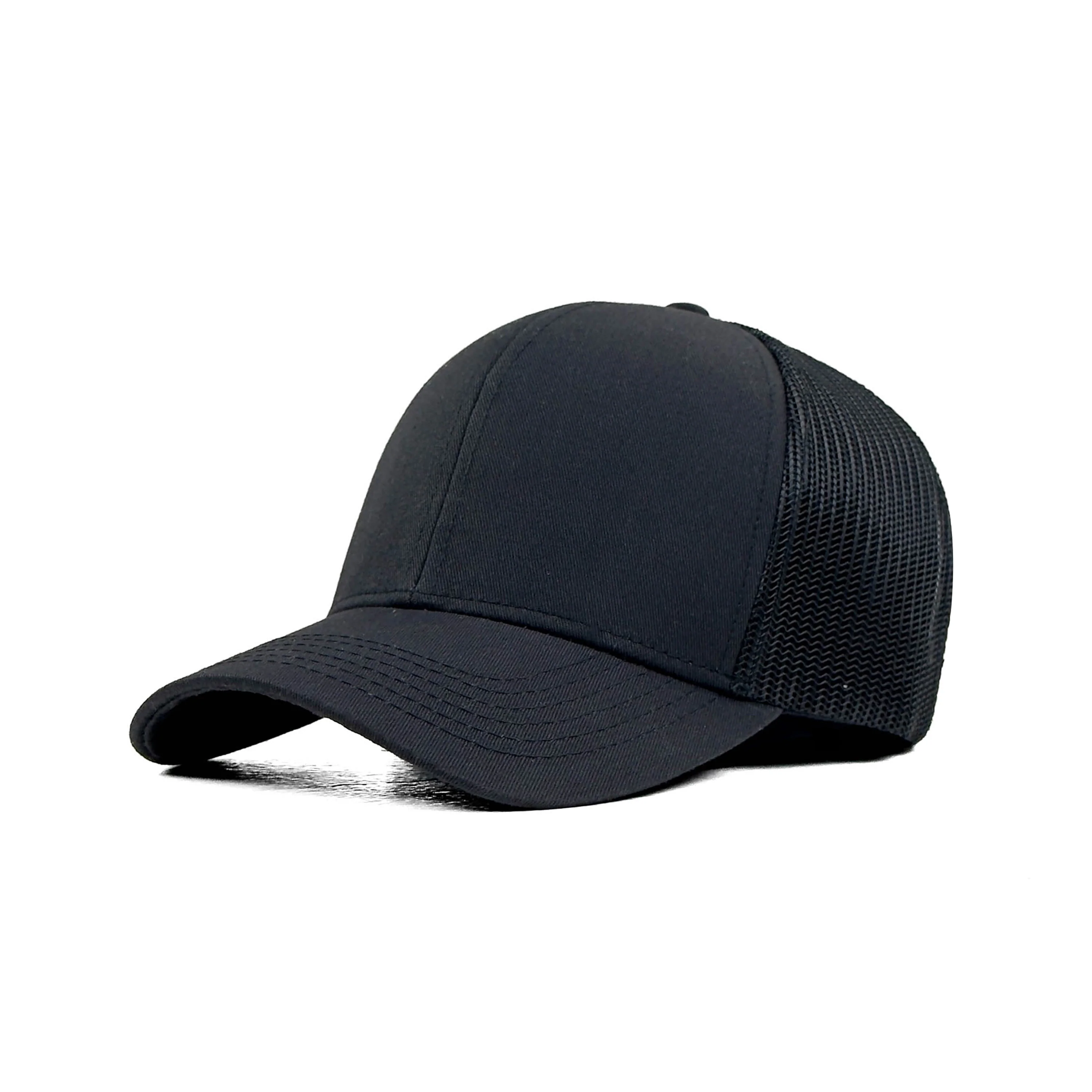 HEAD GEAR SOLID BLACK TRUCKER CAP - Image 5