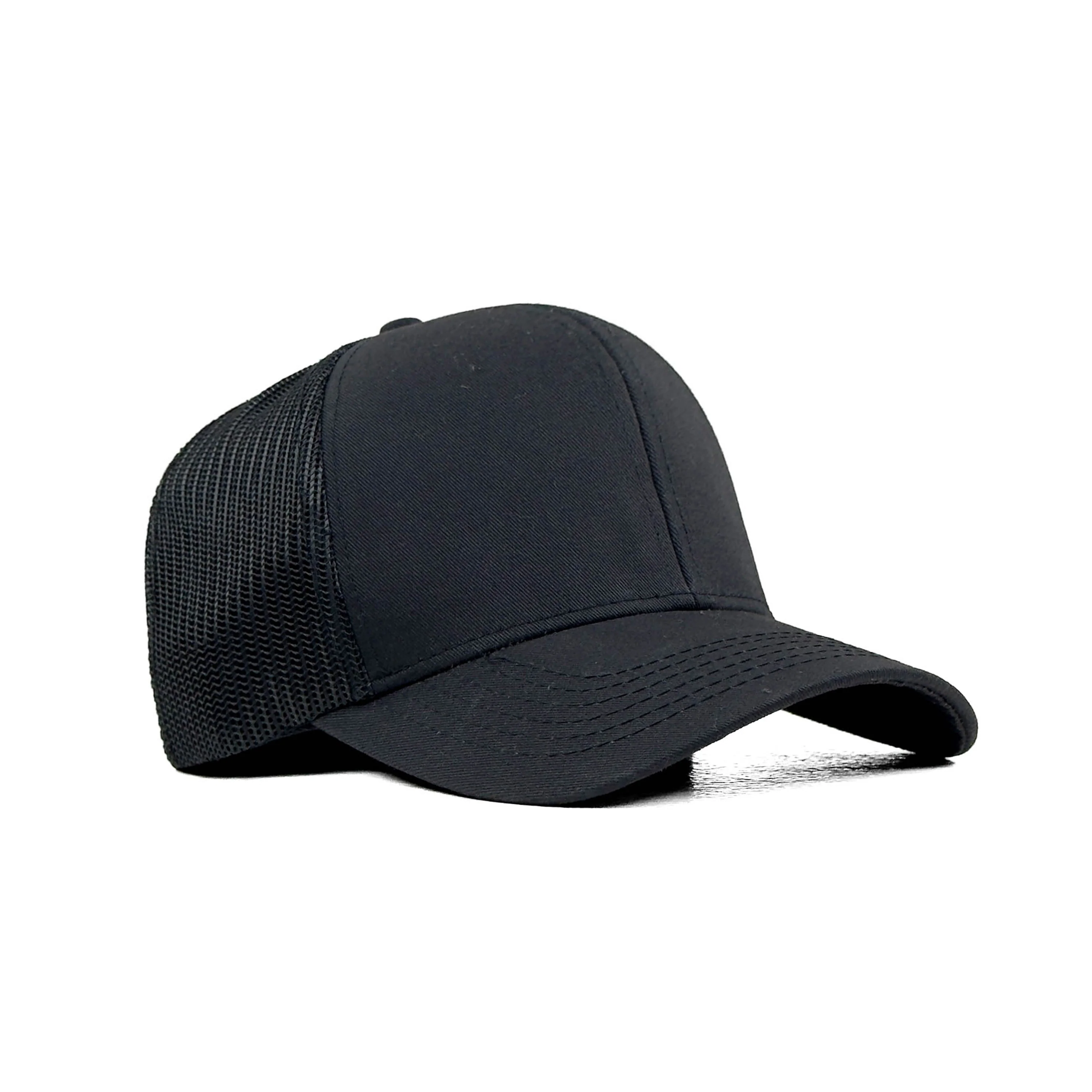 HEAD GEAR SOLID BLACK TRUCKER CAP - Image 7