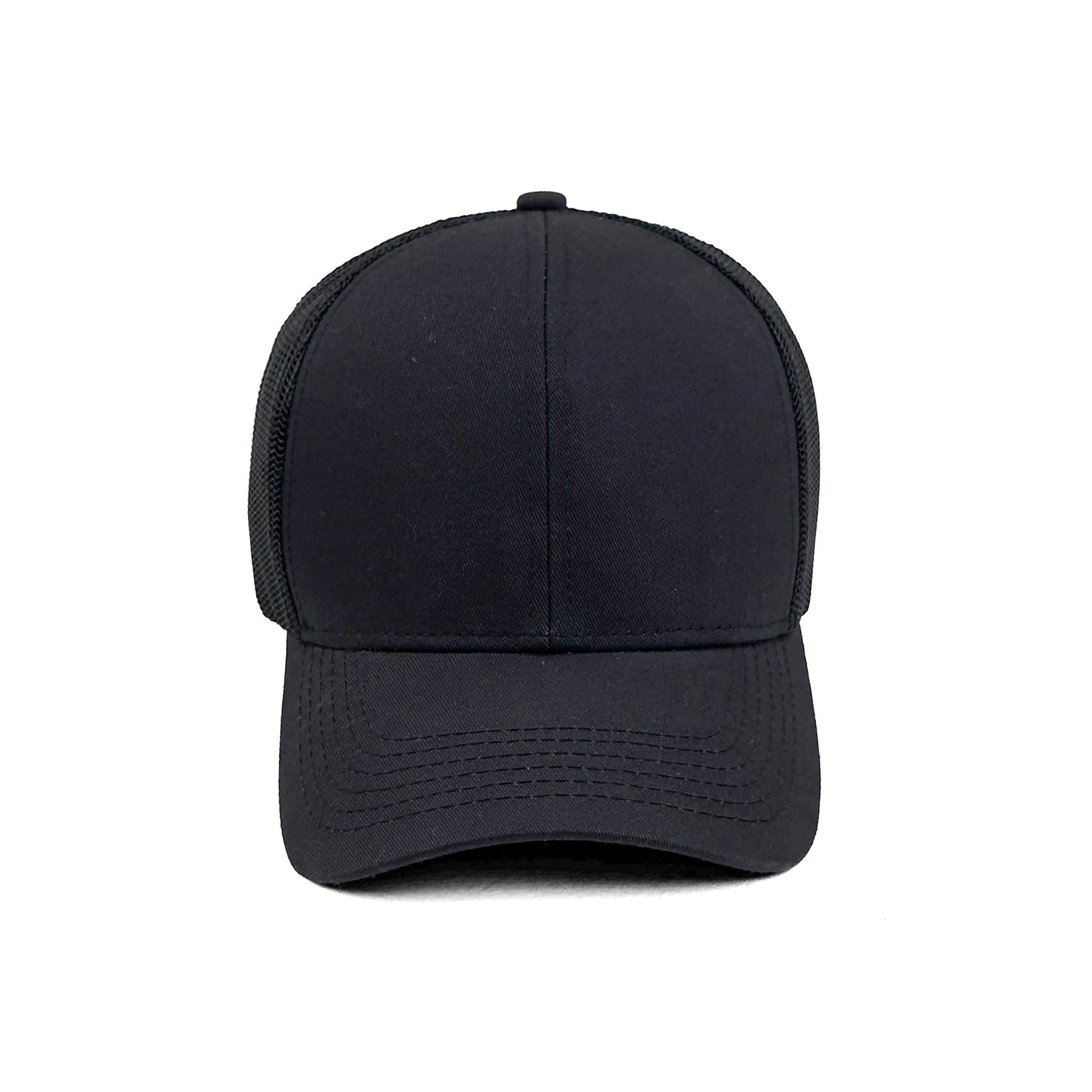 HEAD GEAR SOLID BLACK TRUCKER CAP - Image 8