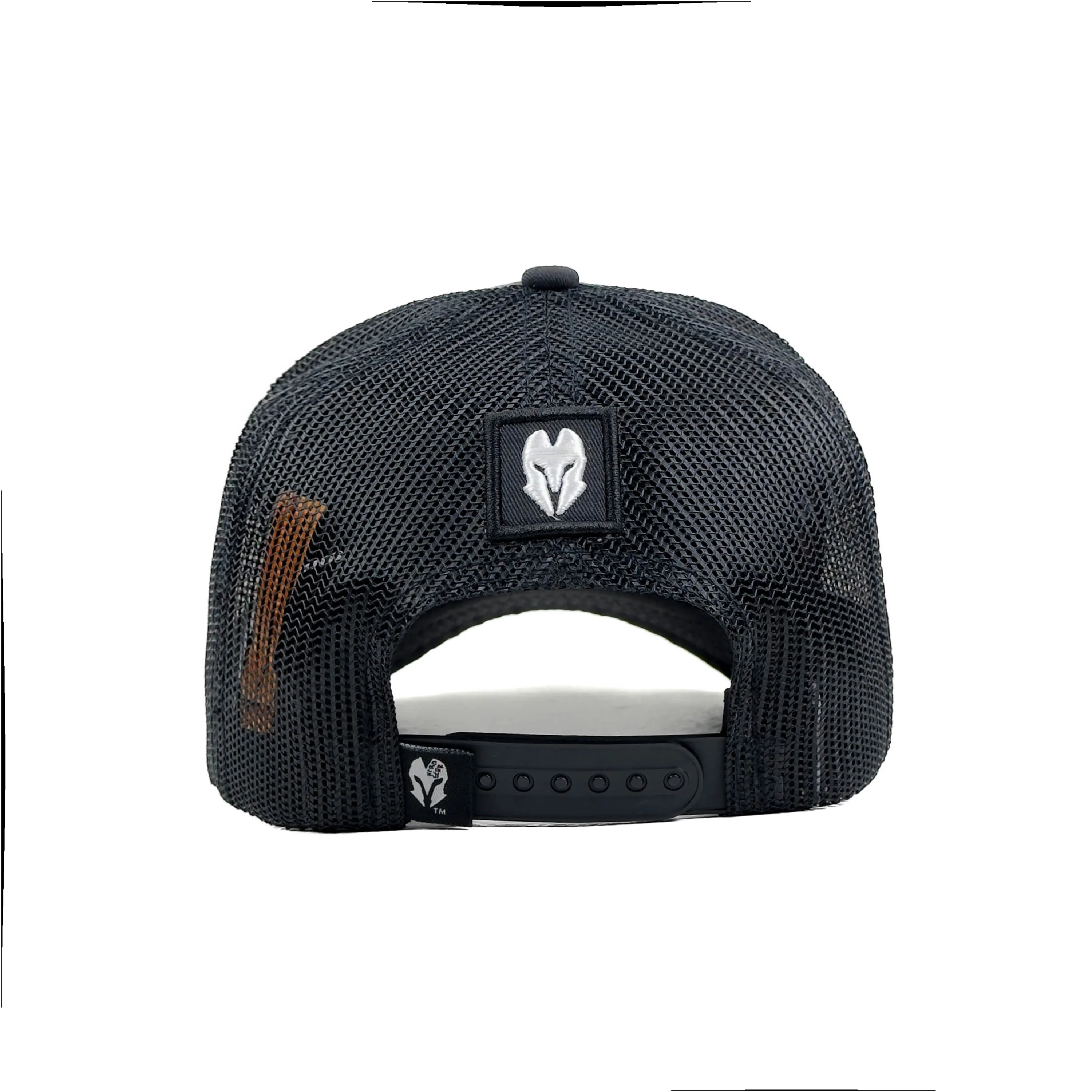 HEAD GEAR SOLID BLACK TRUCKER CAP - Image 9