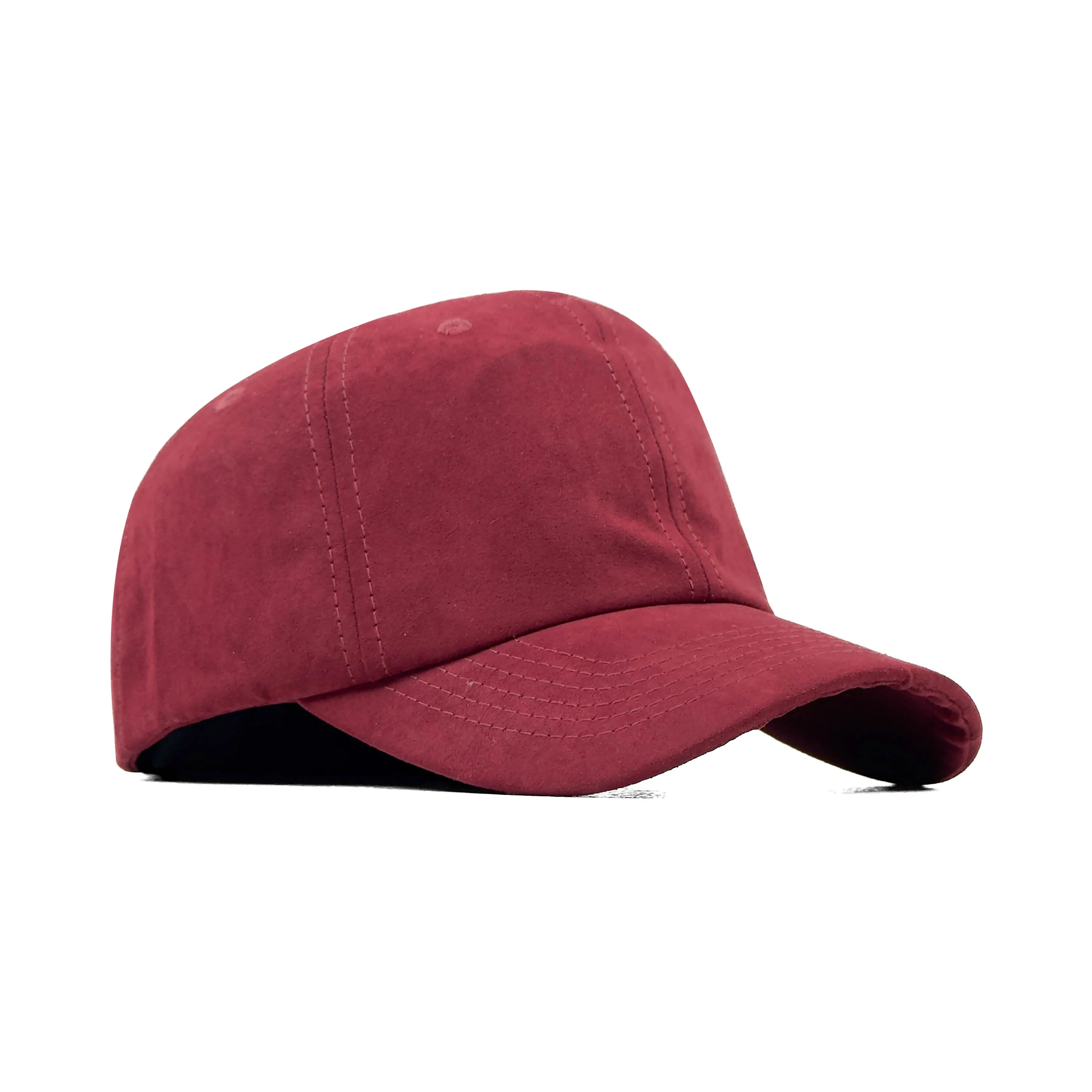 HEAD GEAR SOLID DARK RED SUEDE CAP - Image 3