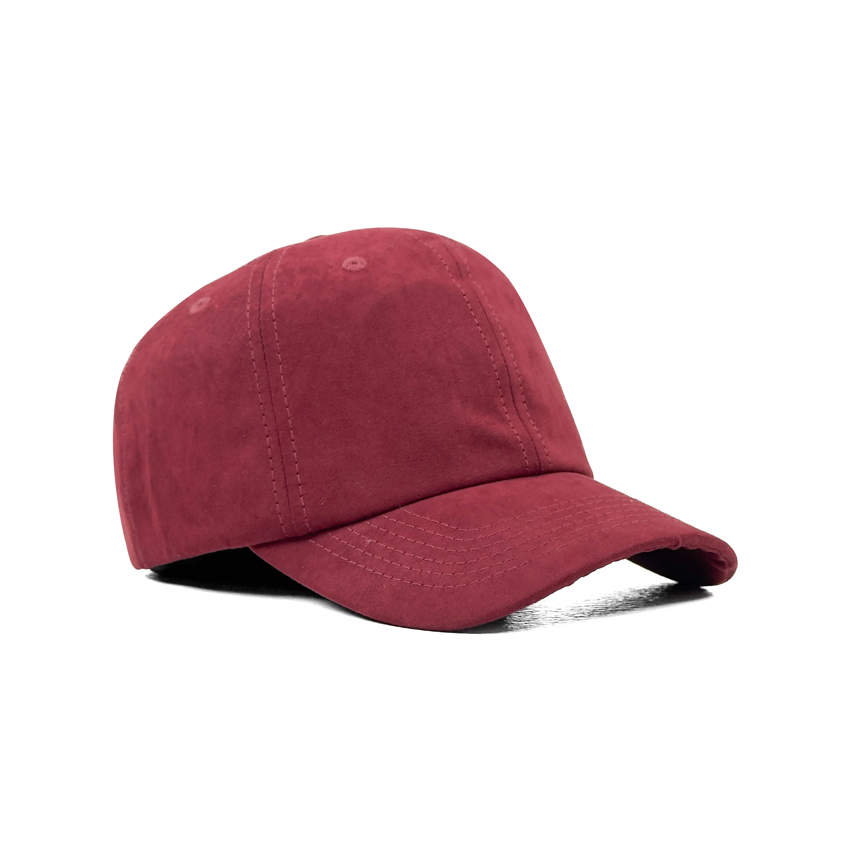 HEAD GEAR SOLID DARK RED SUEDE CAP - Image 7