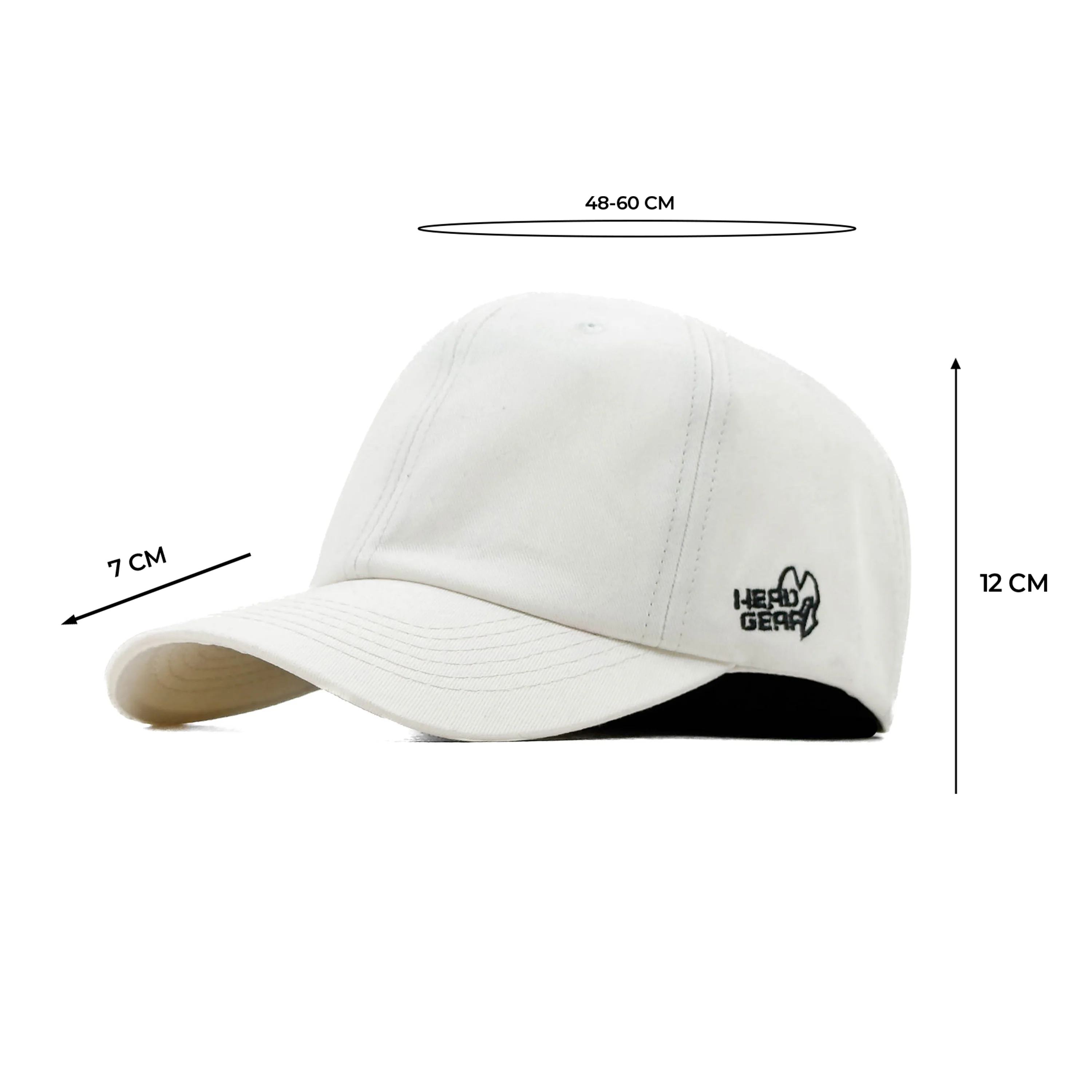 HEAD GEAR SOLID DUST WHITE CAP - Image 13