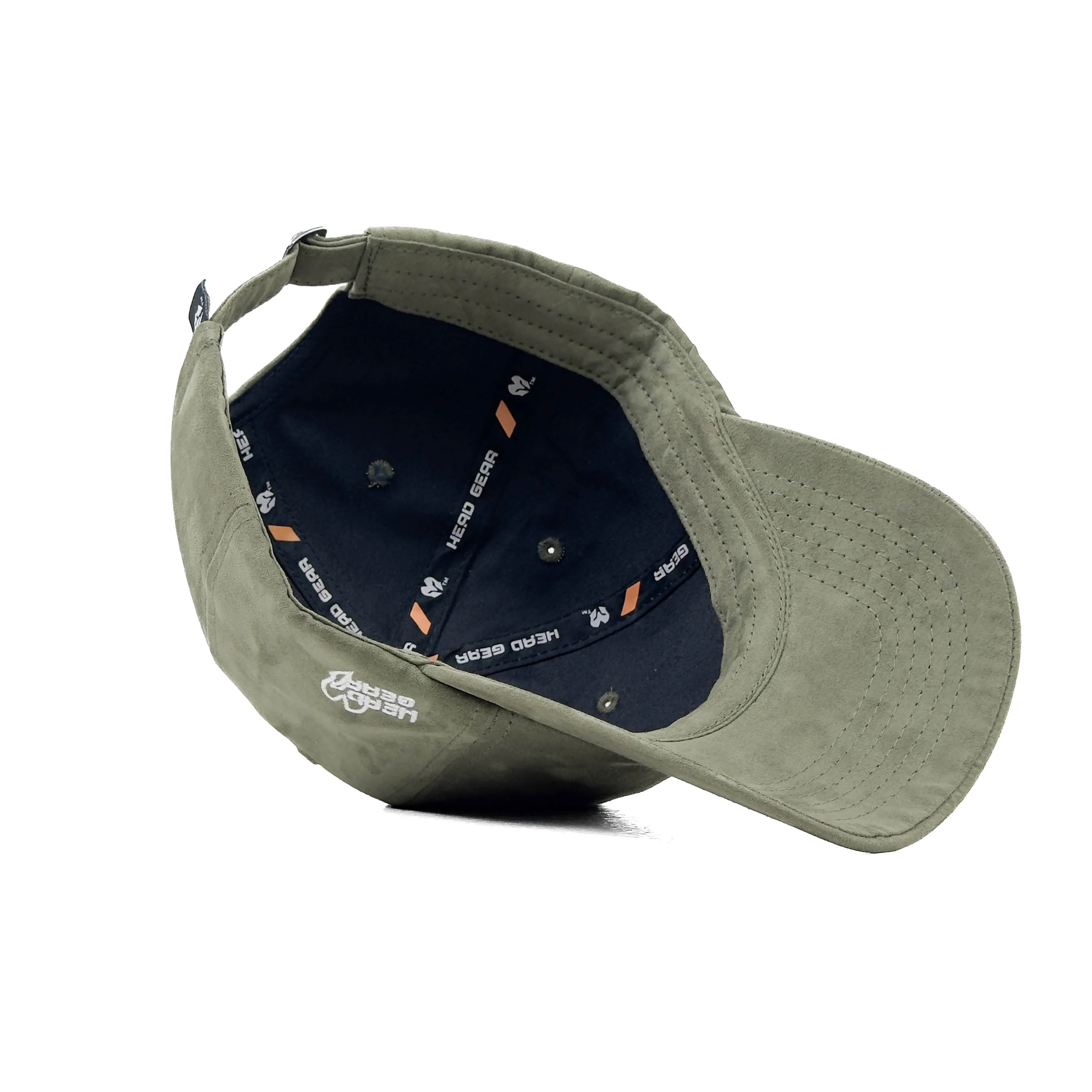 HEAD GEAR SOLID OLIVE SUEDE CAP - Image 11