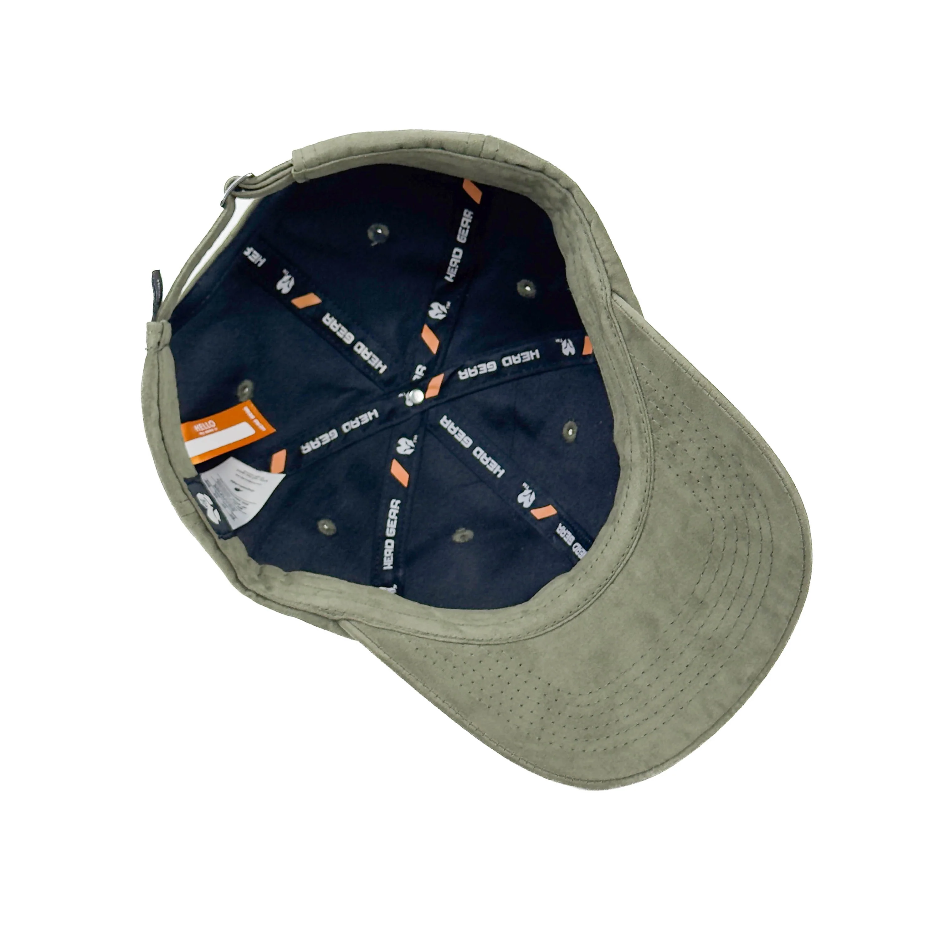HEAD GEAR SOLID OLIVE SUEDE CAP - Image 12