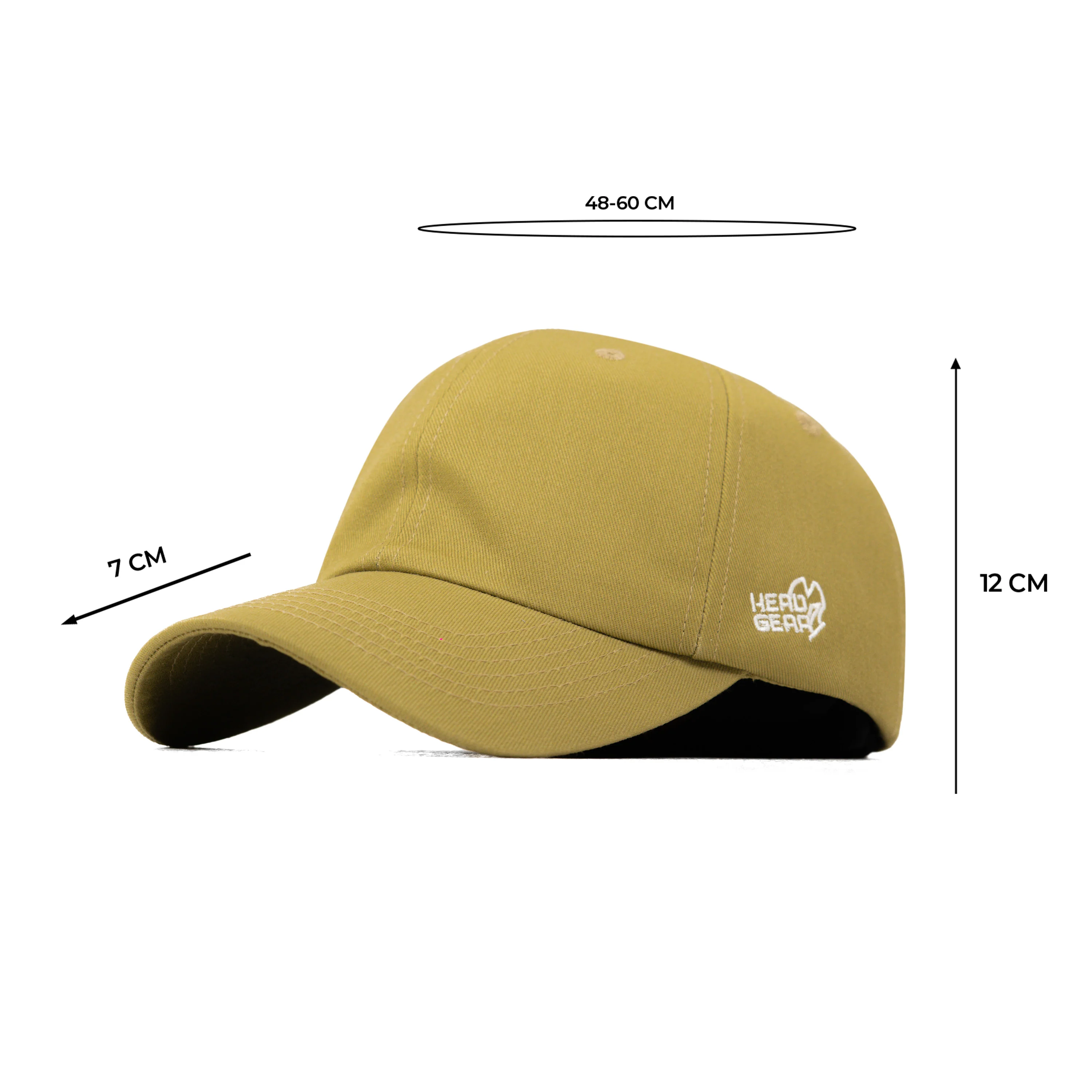 HEAD GEAR SOLID OLIVE YELLOW CAP - Image 14