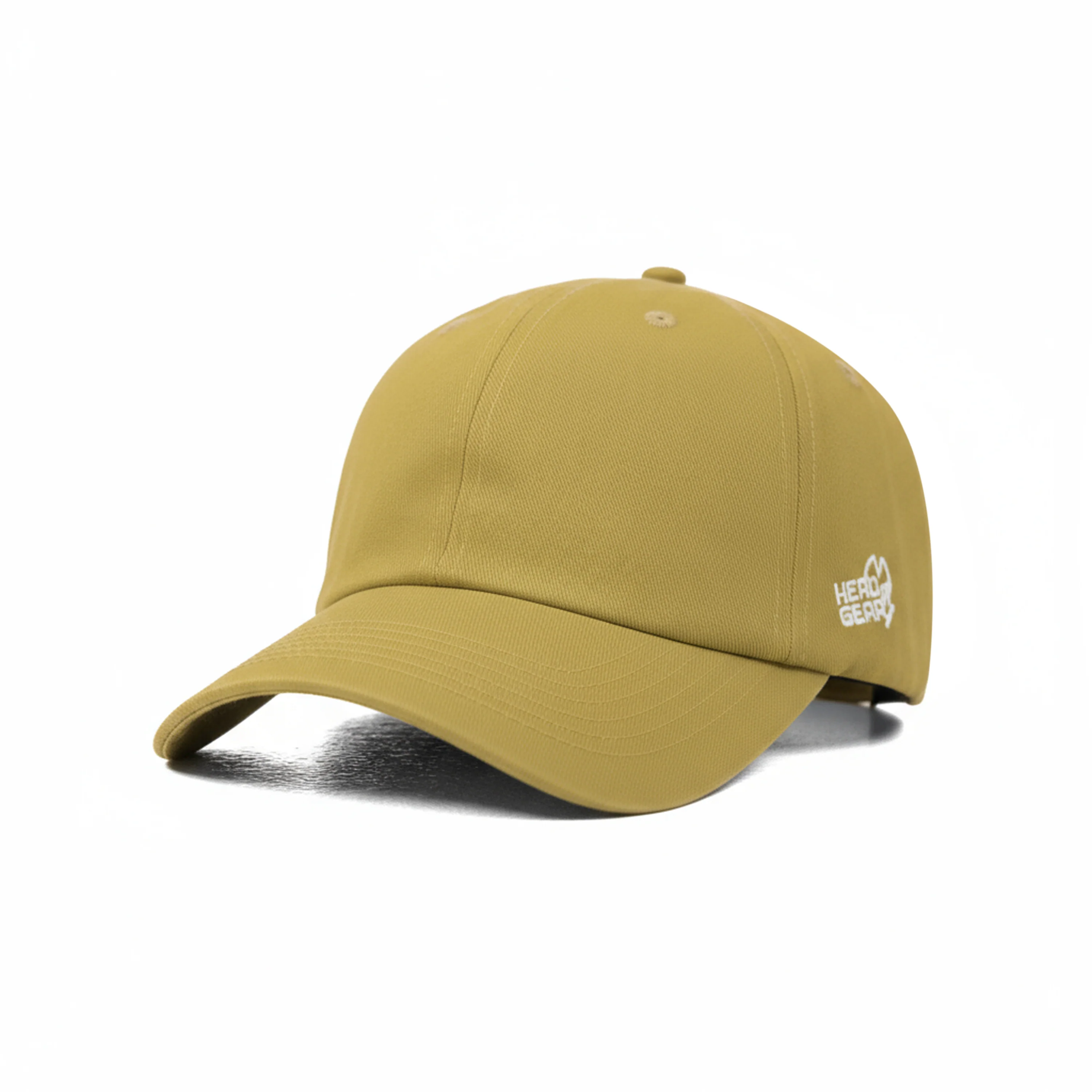 HEAD GEAR SOLID OLIVE YELLOW CAP - Image 5