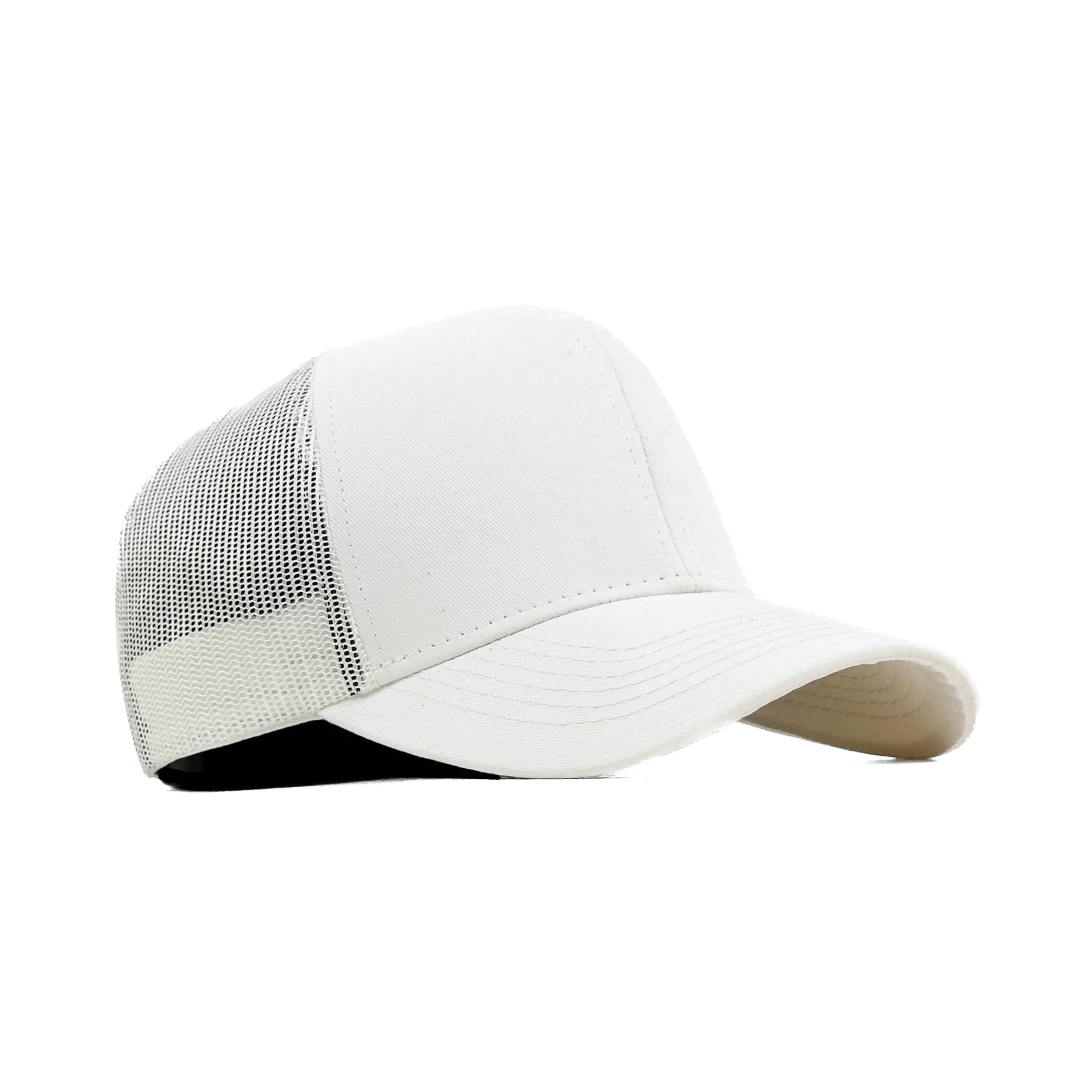 HEAD GEAR SOLID WHITE TRUCKER CAP - Image 3